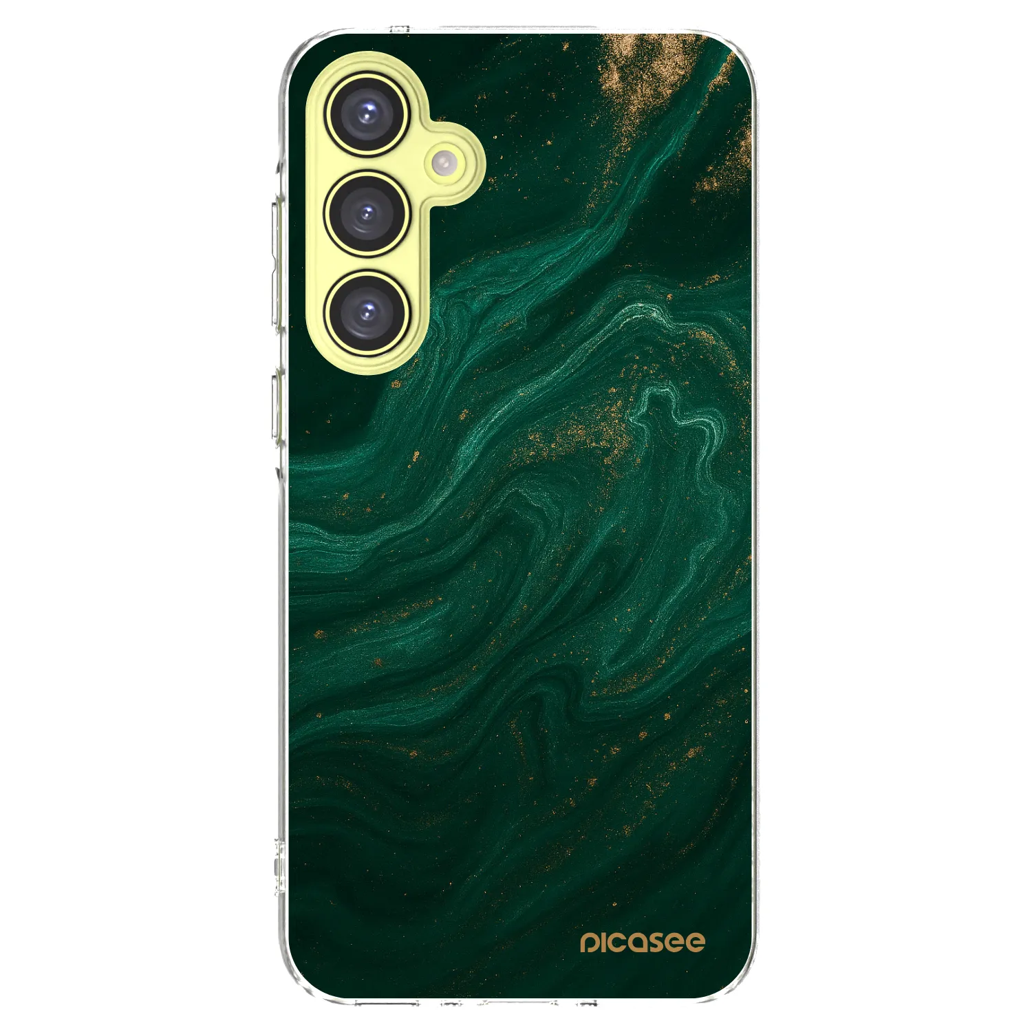 Picasee silikonowe przeźroczyste etui na Samsung Galaxy A35 5G A356B - Green