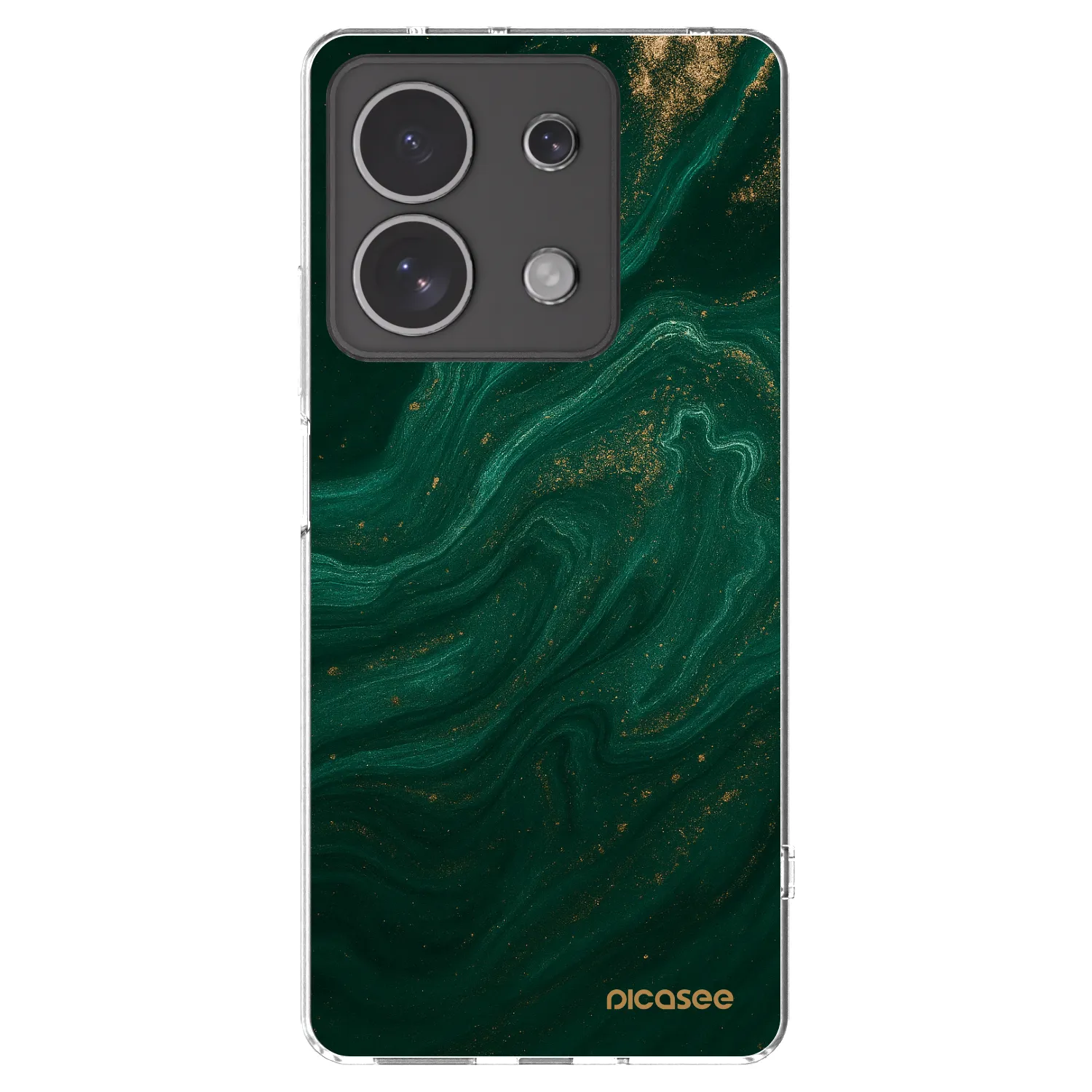 Picasee silikonowe przeźroczyste etui na Xiaomi Redmi Note 13 4G - Green
