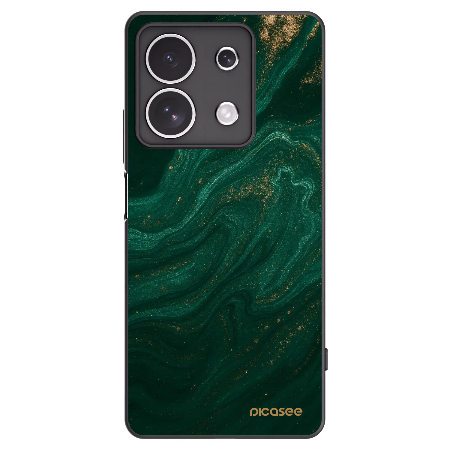 Picasee silikonowe czarne etui na Xiaomi Redmi Note 13 4G - Green
