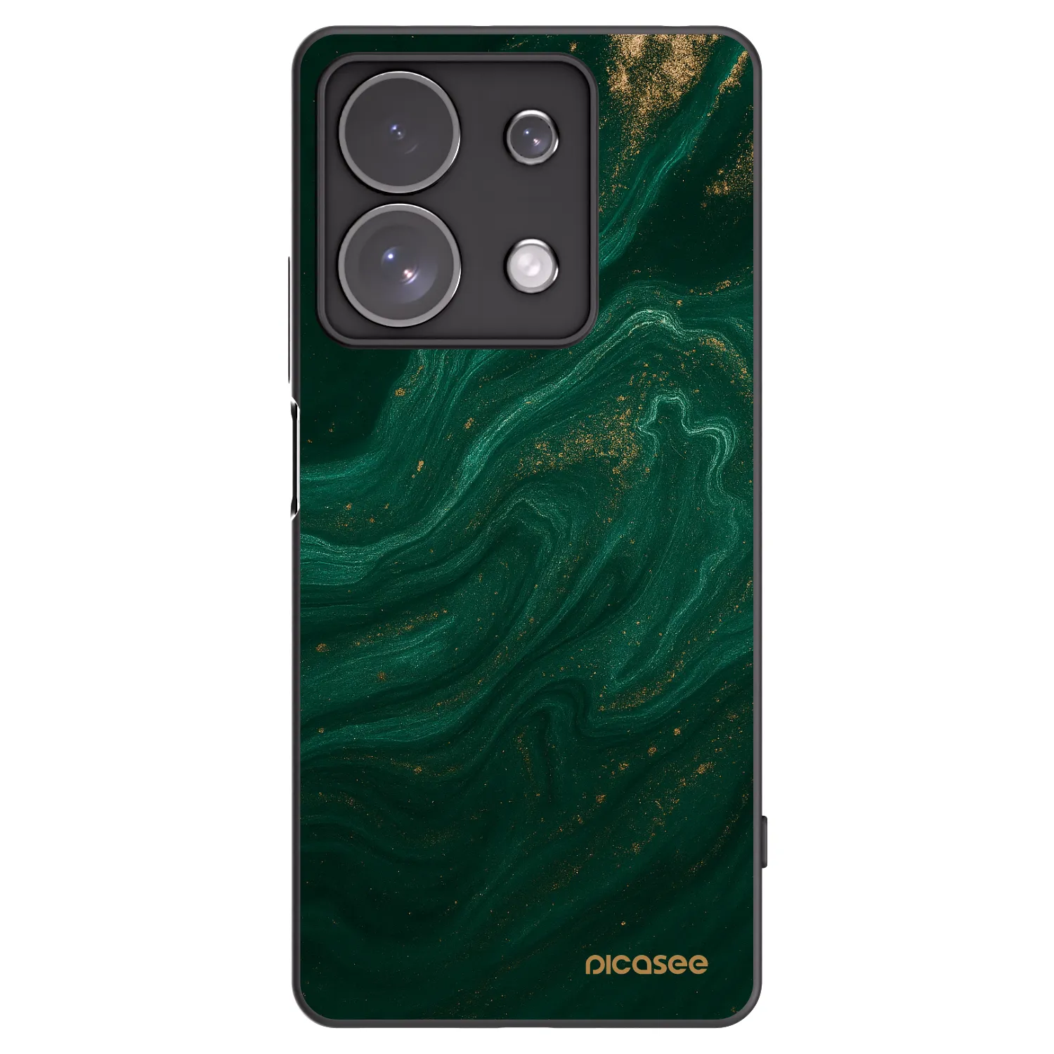 Picasee silikonowe czarne etui na Xiaomi Redmi Note 13 Pro 4G - Green