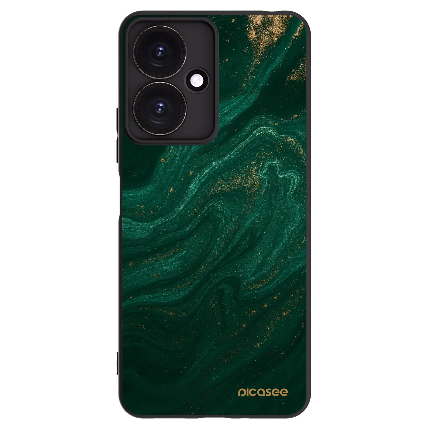 Picasee silikonowe czarne etui na Xiaomi Redmi 13C 5G - Green