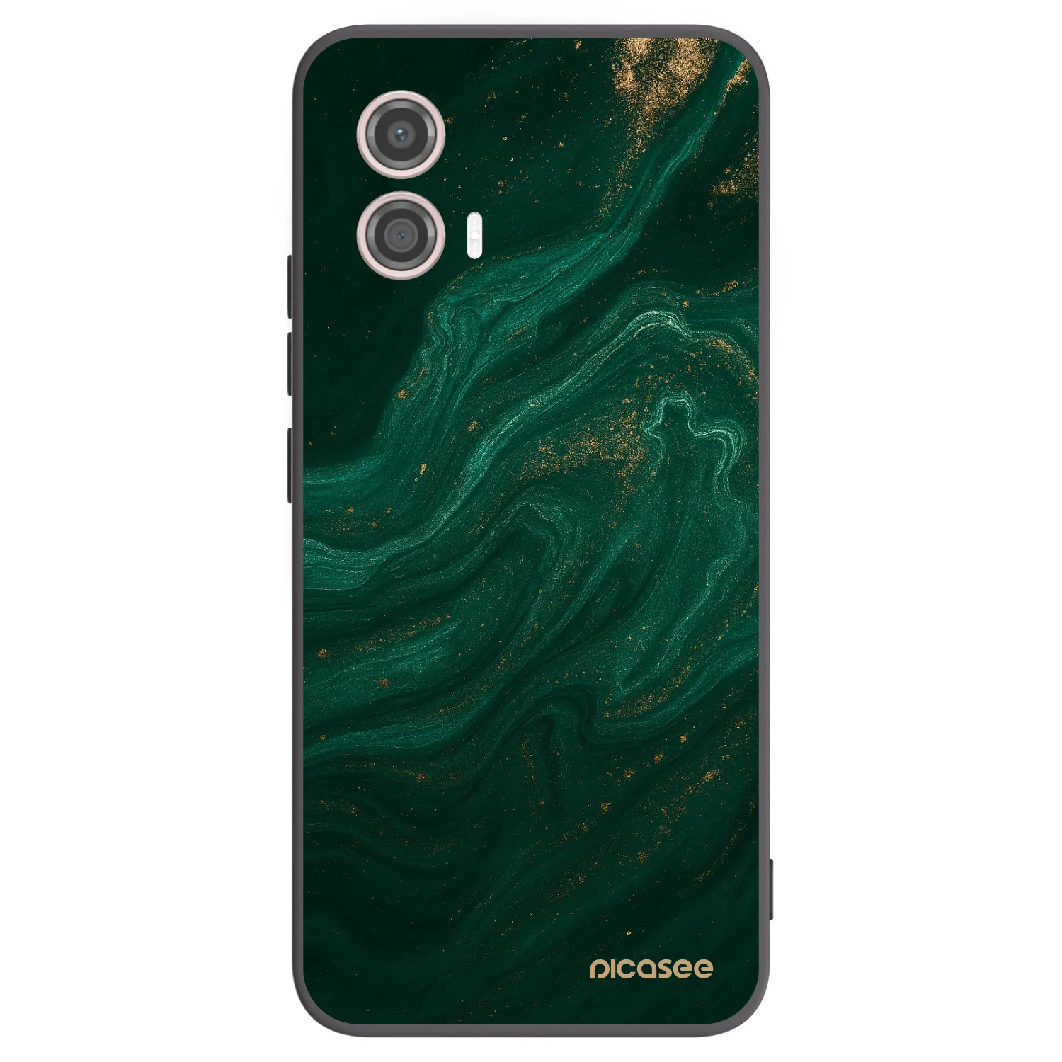 Picasee silikonowe czarne etui na Motorola Moto G53 5G - Green