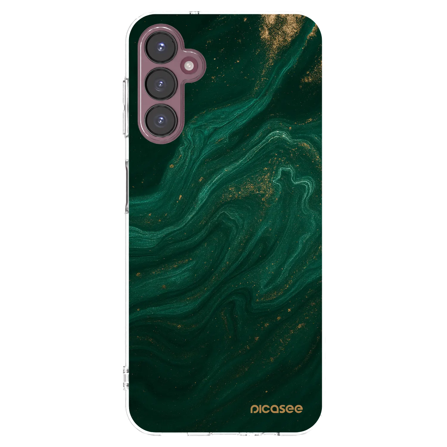 Picasee silikonowe przeźroczyste etui na Samsung Galaxy A05s A057G - Green