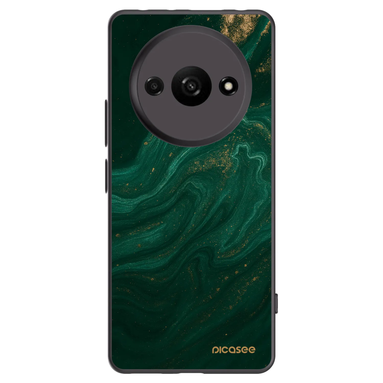 Picasee silikonowe czarne etui na Xiaomi Redmi A3 - Green