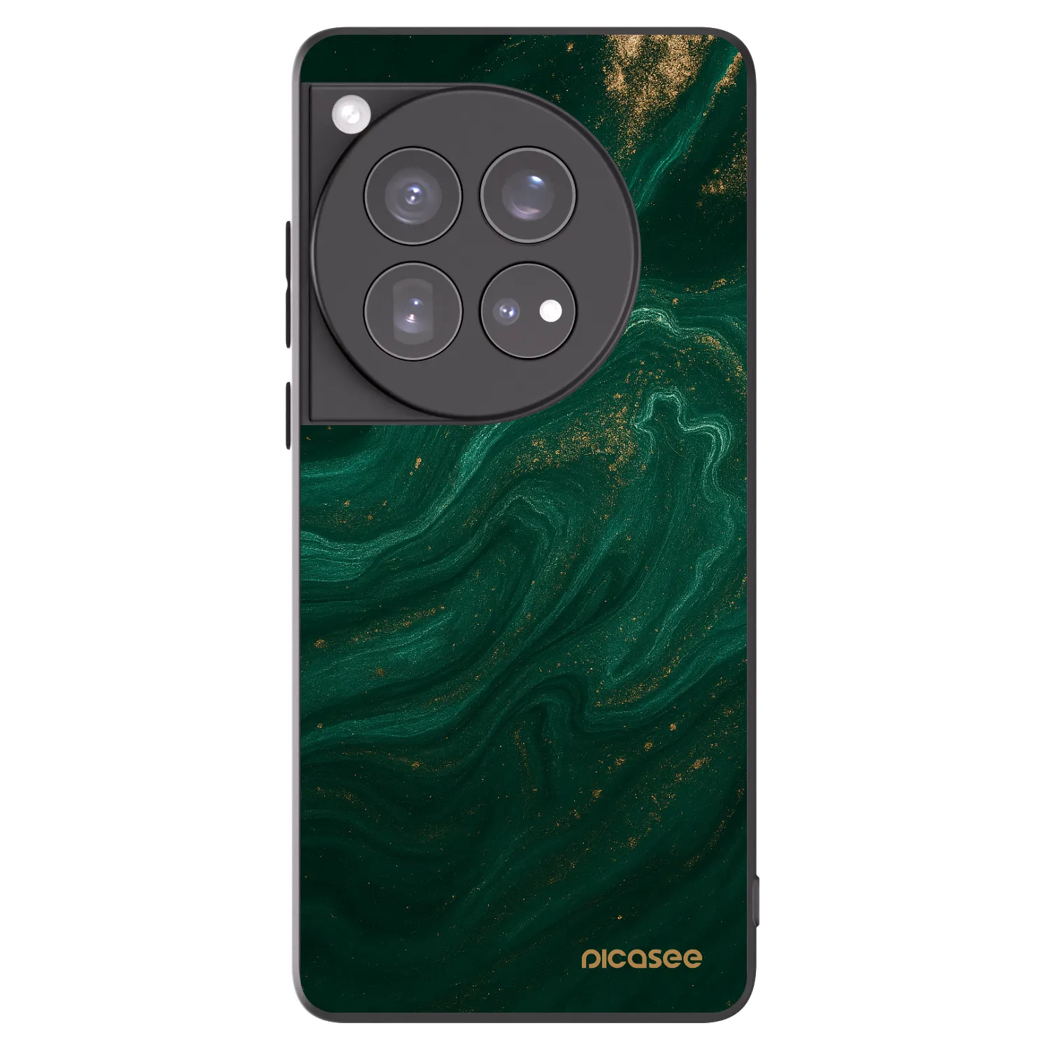 Picasee silikonowe czarne etui na OnePlus 12 5G - Green