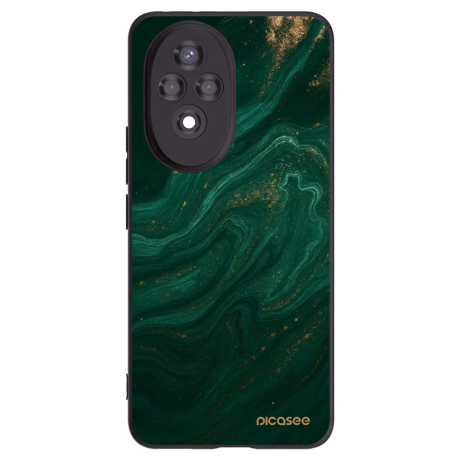 Picasee silikonowe czarne etui na Honor 200 Pro 5G - Green