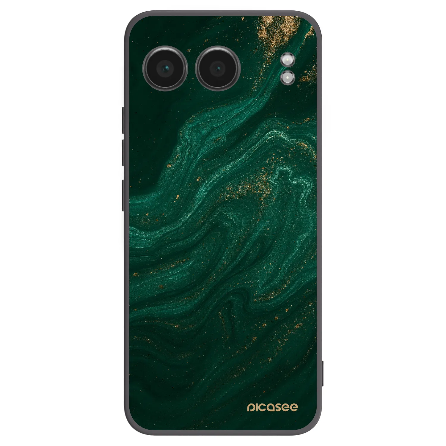 Picasee silikonowe czarne etui na OnePlus Nord 4 - Green
