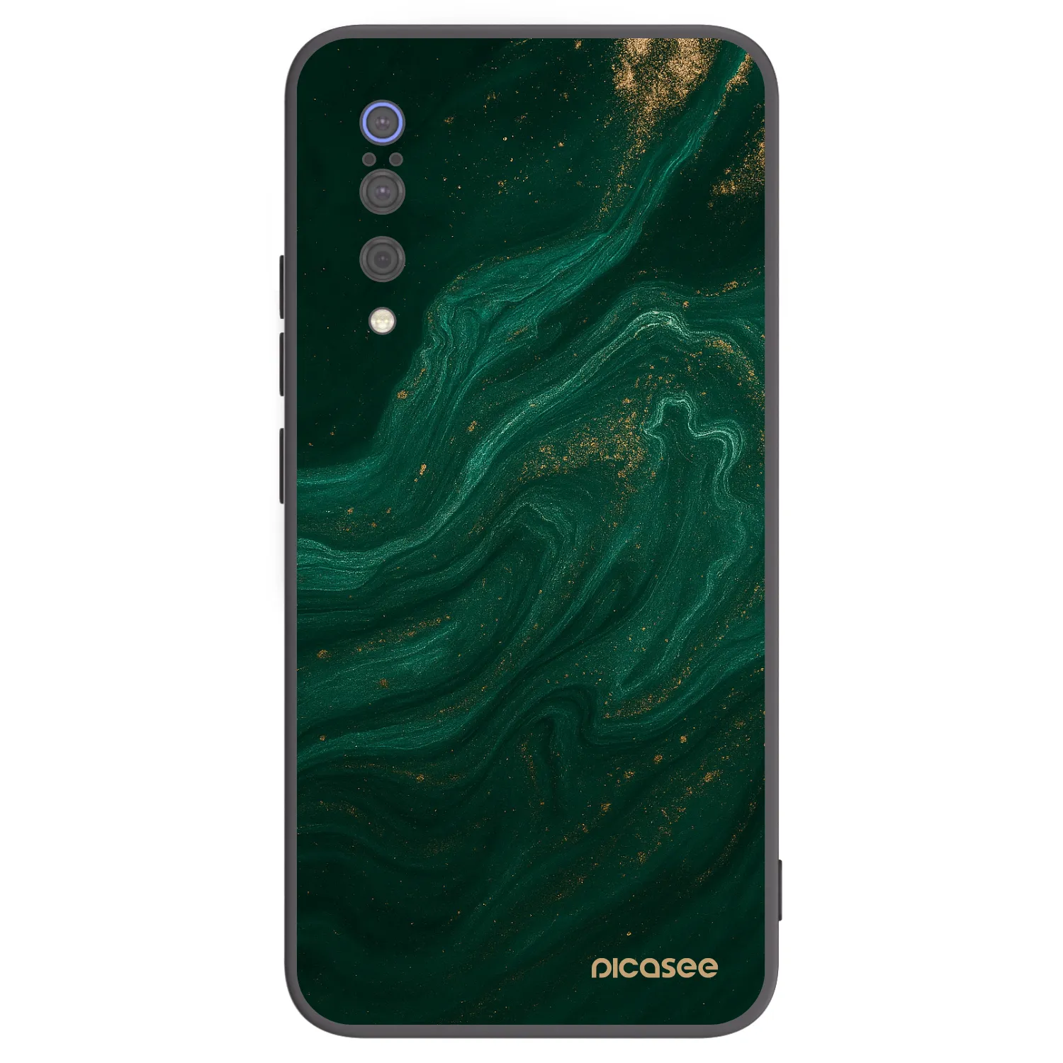 Picasee silikonowe czarne etui na Xiaomi Mi 9 - Green