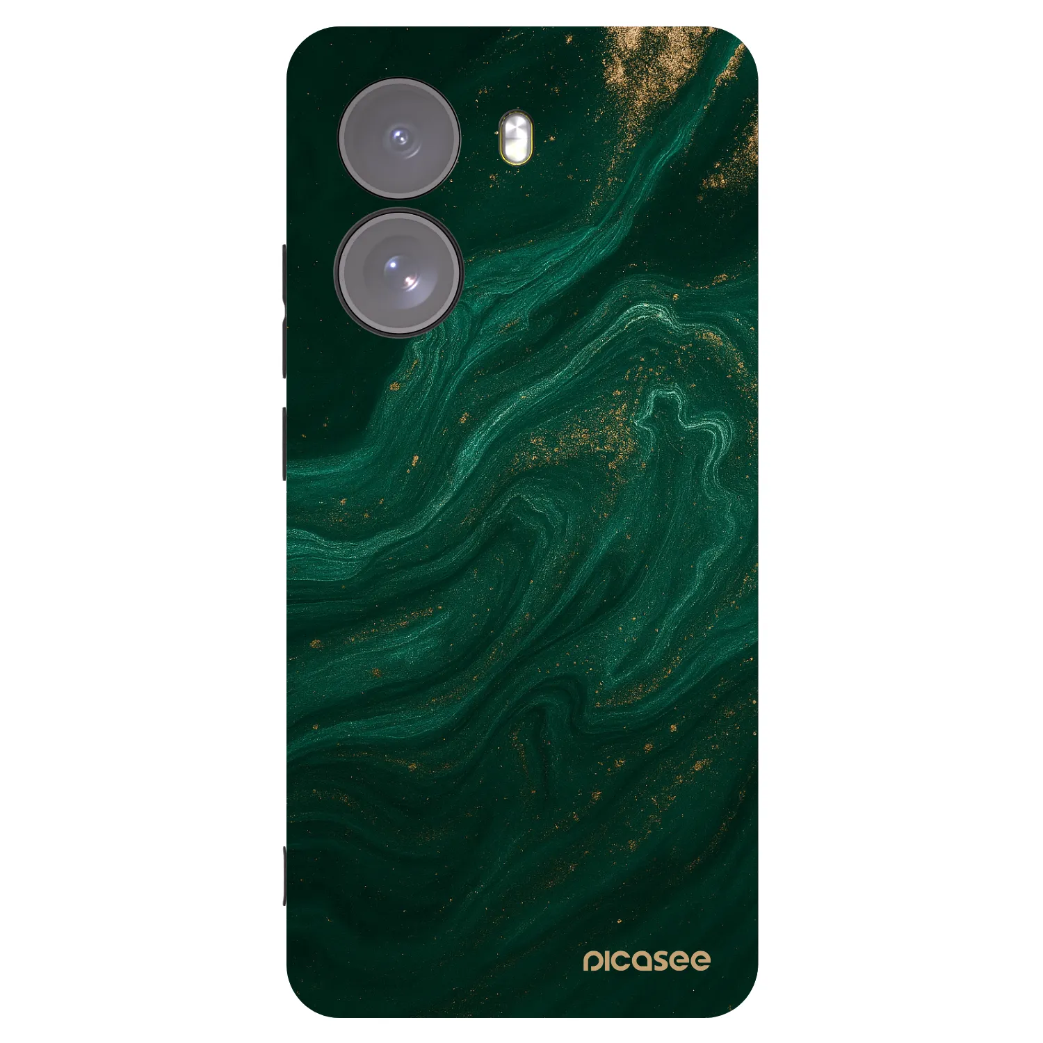 Picasee silikonowe czarne etui na Xiaomi Poco X7 - Green