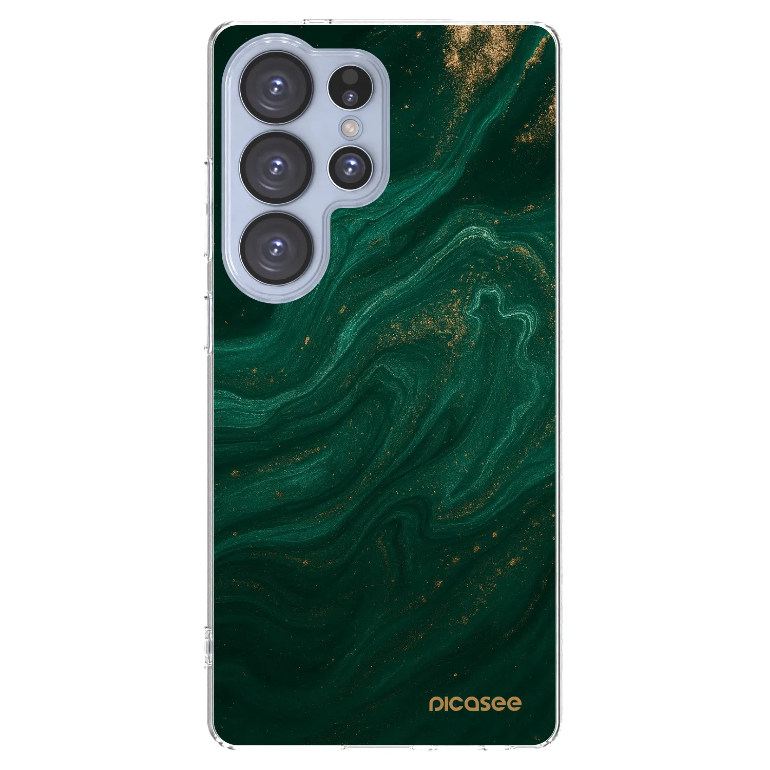 Picasee silikonowe przeźroczyste etui na Samsung Galaxy S25 Ultra 5G - Green