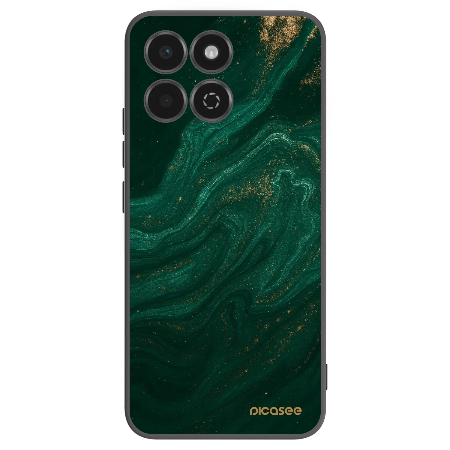 Picasee silikonowe czarne etui na Honor 200 Smart 5G - Green