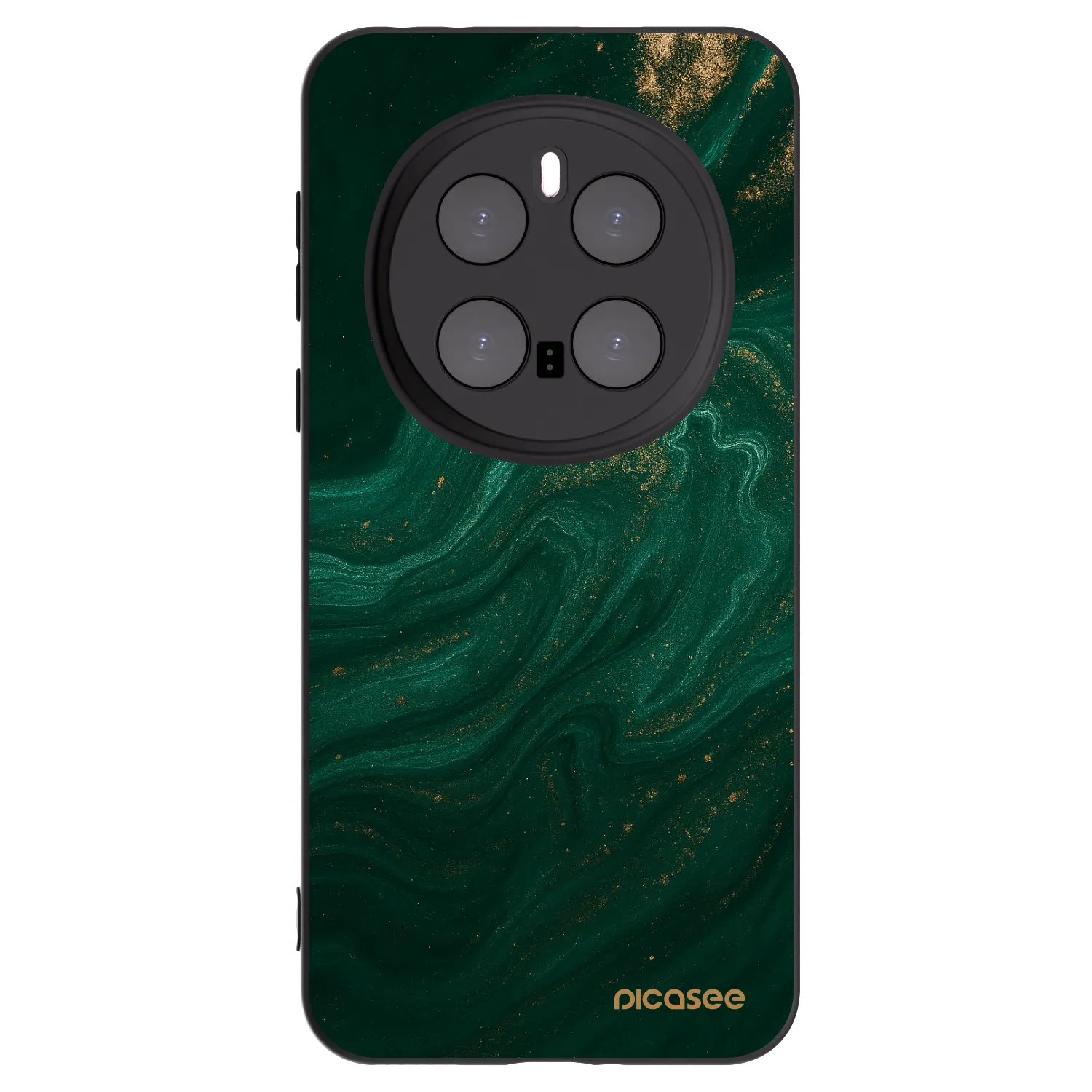 Picasee silikonowe czarne etui na Honor Magic7 Pro 5G - Green