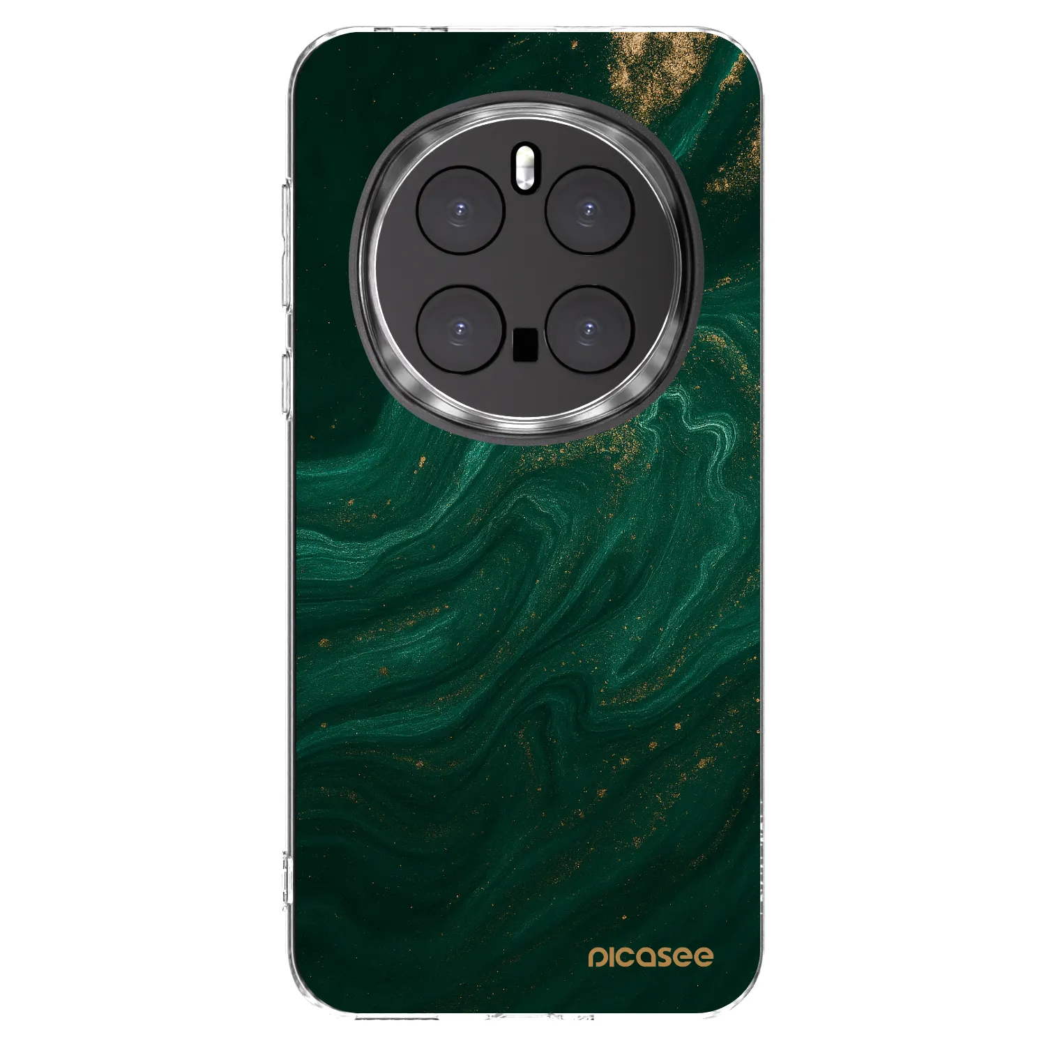 Picasee silikonowe przeźroczyste etui na Honor Magic7 Pro 5G - Green