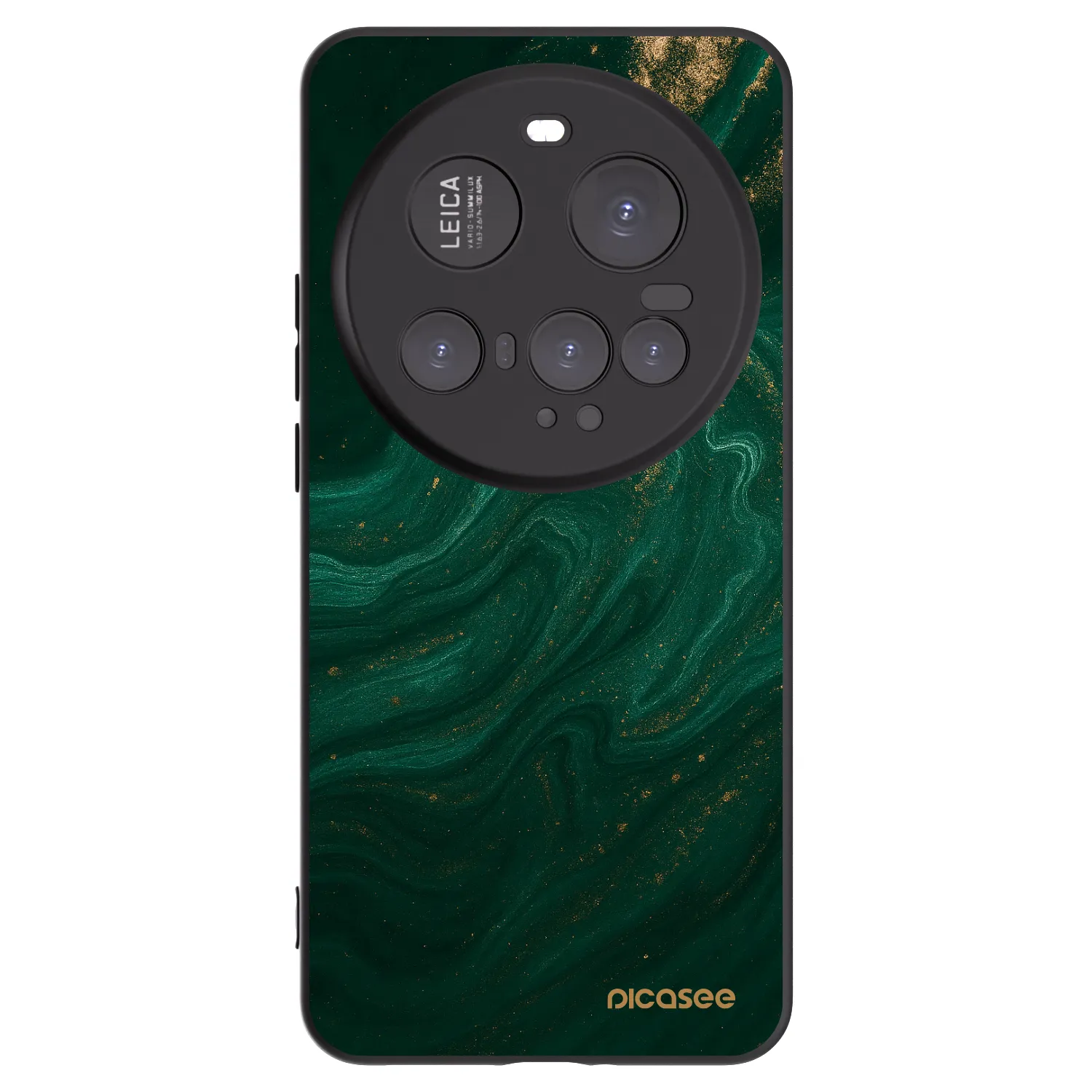 Picasee silikonowe czarne etui na Xiaomi 15 Ultra - Green