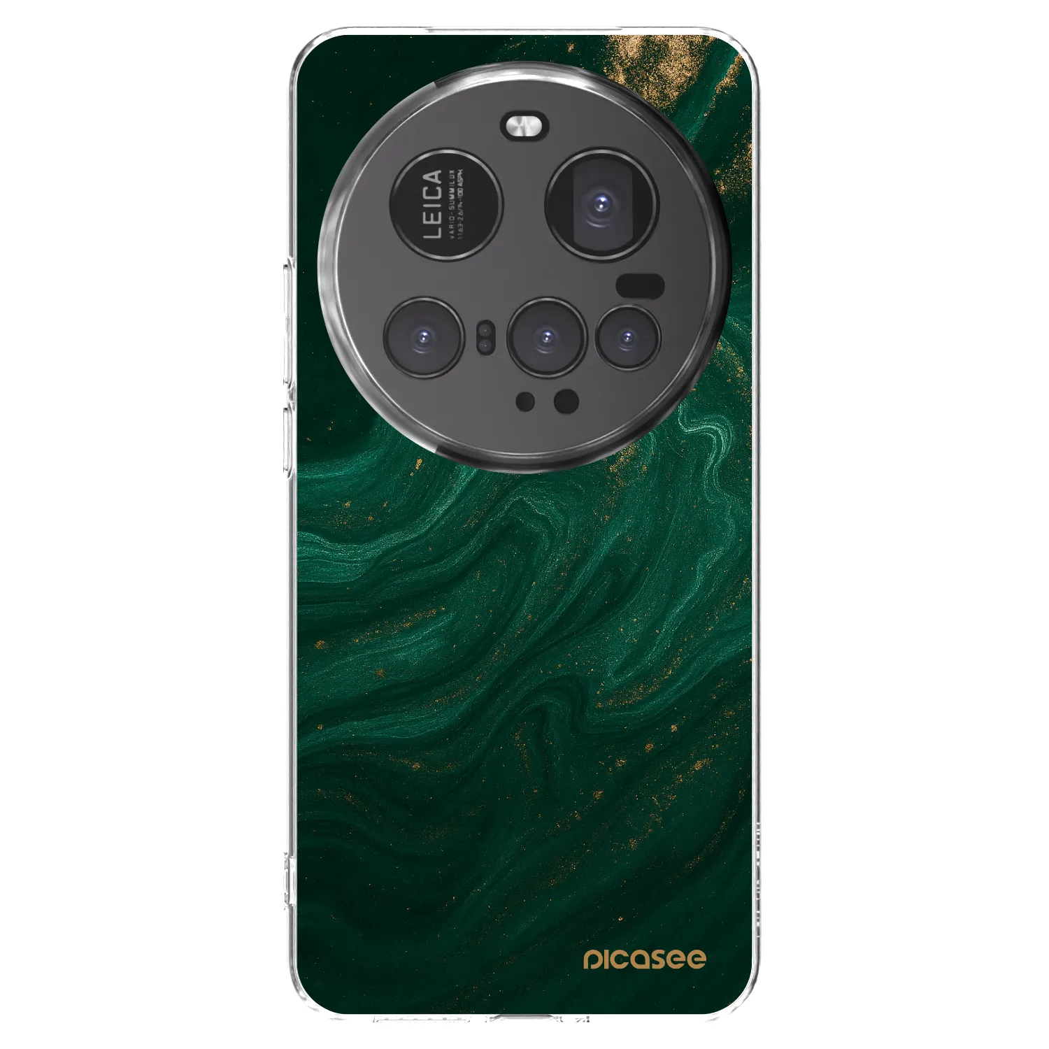 Picasee silikonowe przeźroczyste etui na Xiaomi 15 Ultra - Green