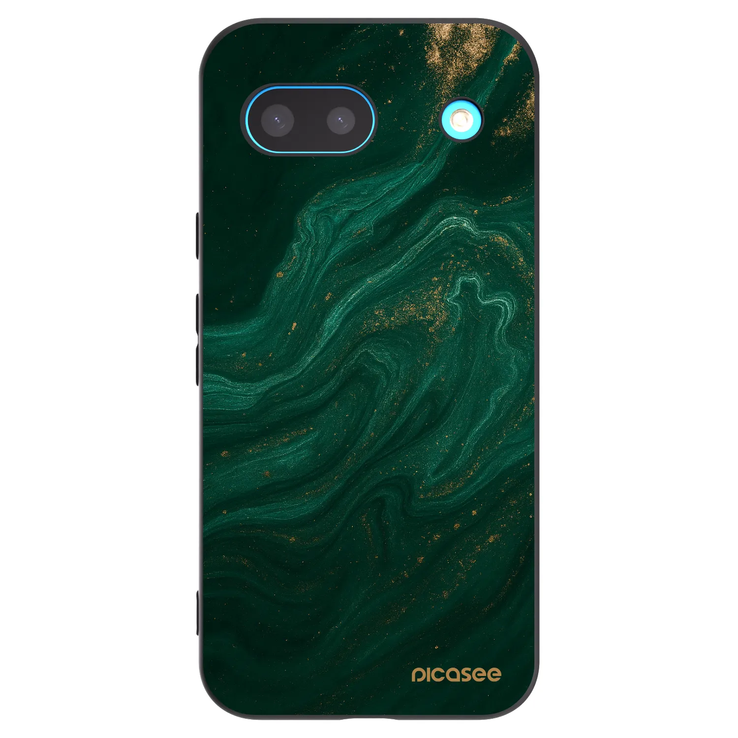 Picasee silikonowe czarne etui na Google Pixel 8 - Green