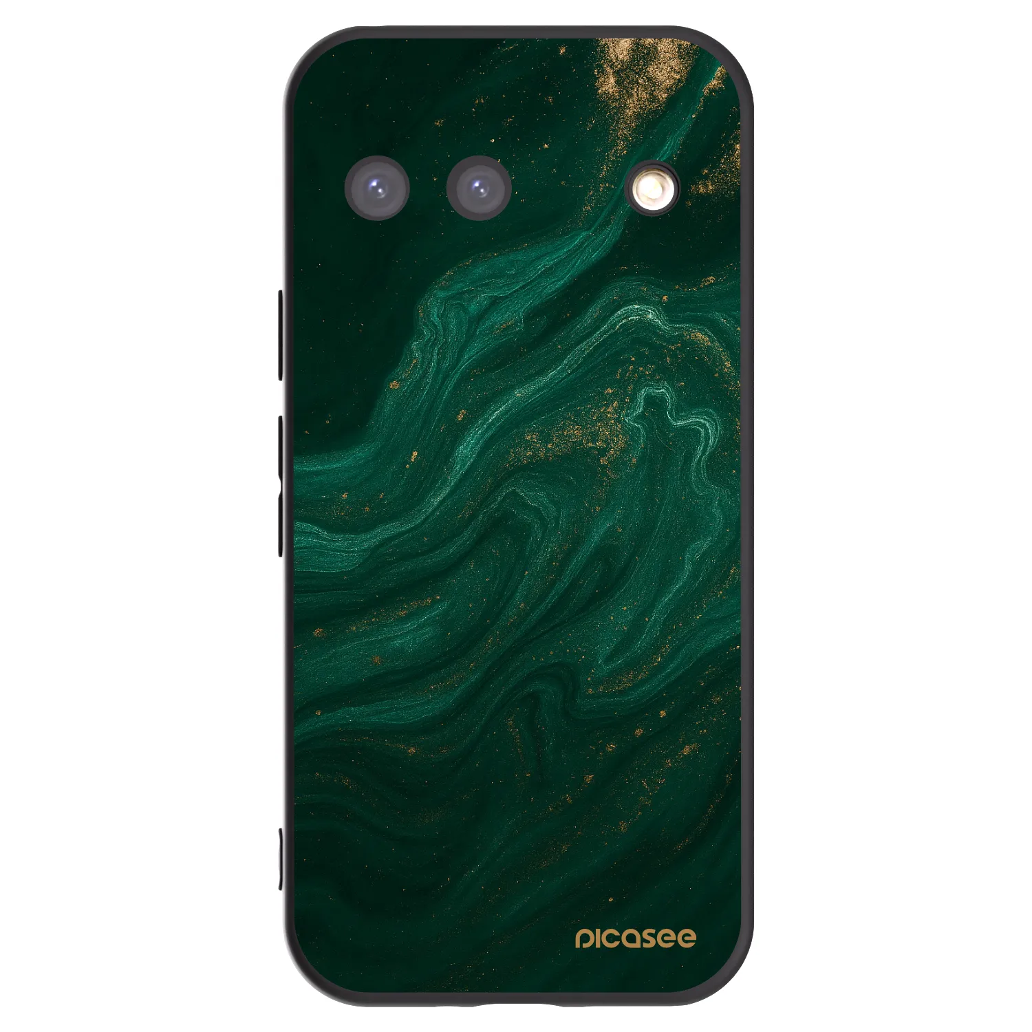 Picasee silikonowe czarne etui na Google Pixel 9 - Green