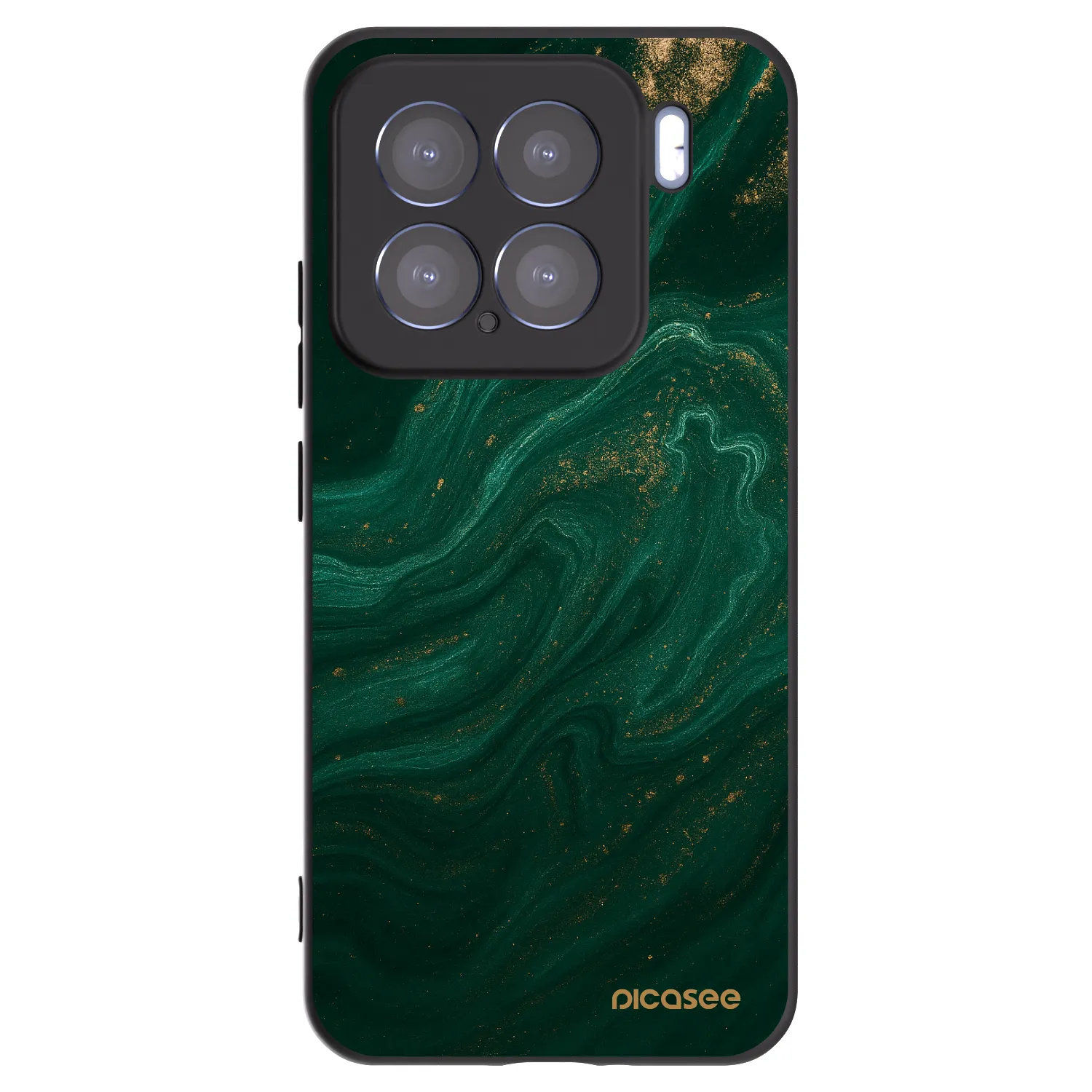 Picasee silikonowe czarne etui na Xiaomi 15 - Green
