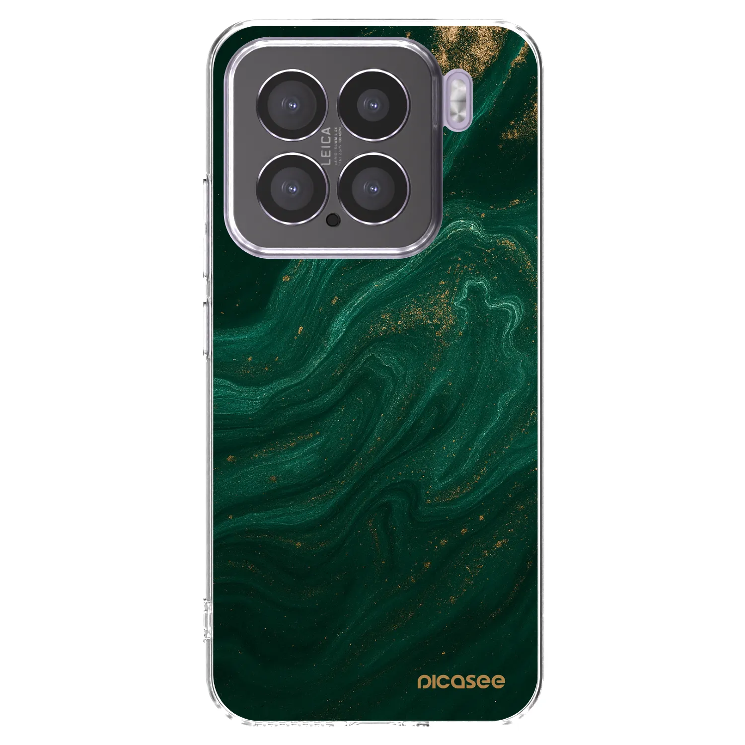 Picasee silikonowe przeźroczyste etui na Xiaomi 15 - Green