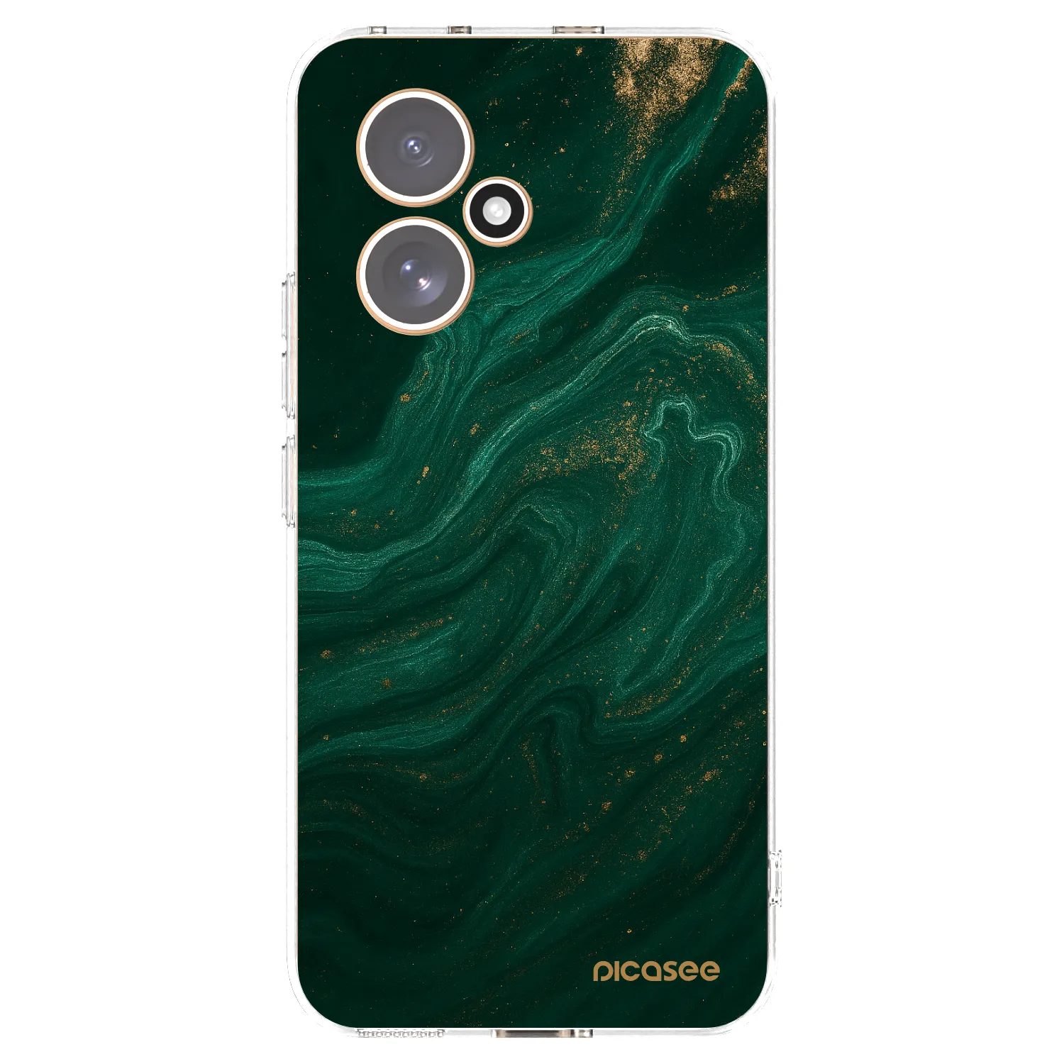 Picasee silikonowe przeźroczyste etui na Honor 400 5G - Green