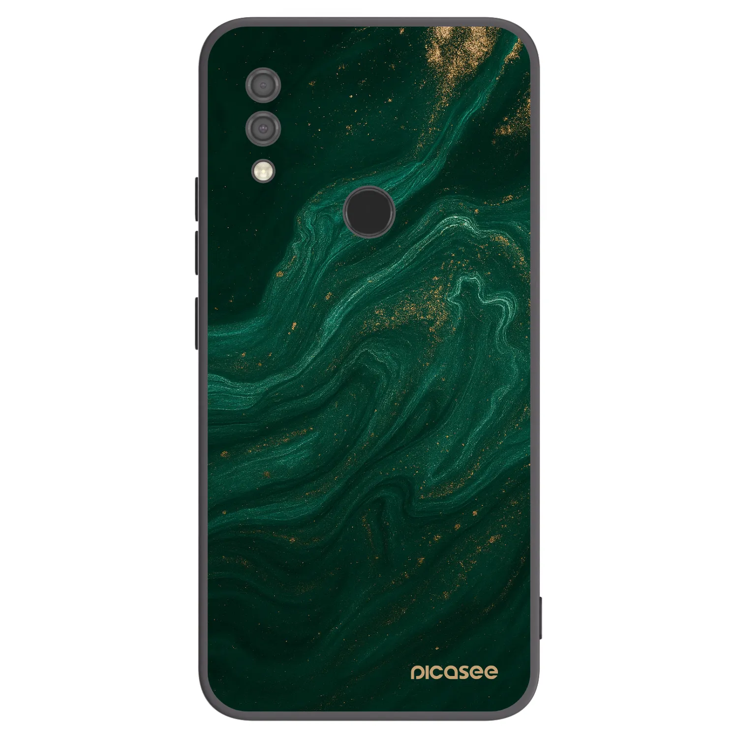 Picasee silikonowe czarne etui na Xiaomi Redmi 7 - Green