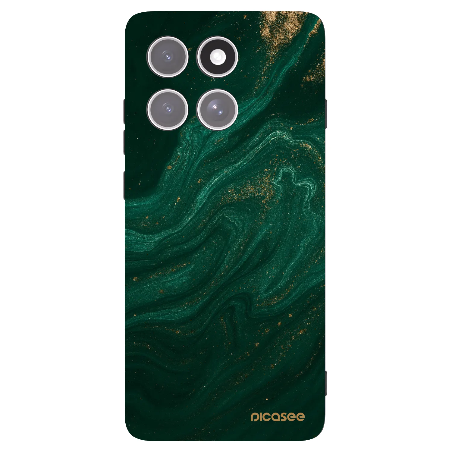 Picasee silikonowe czarne etui na Motorola Edge 60 Pro - Green