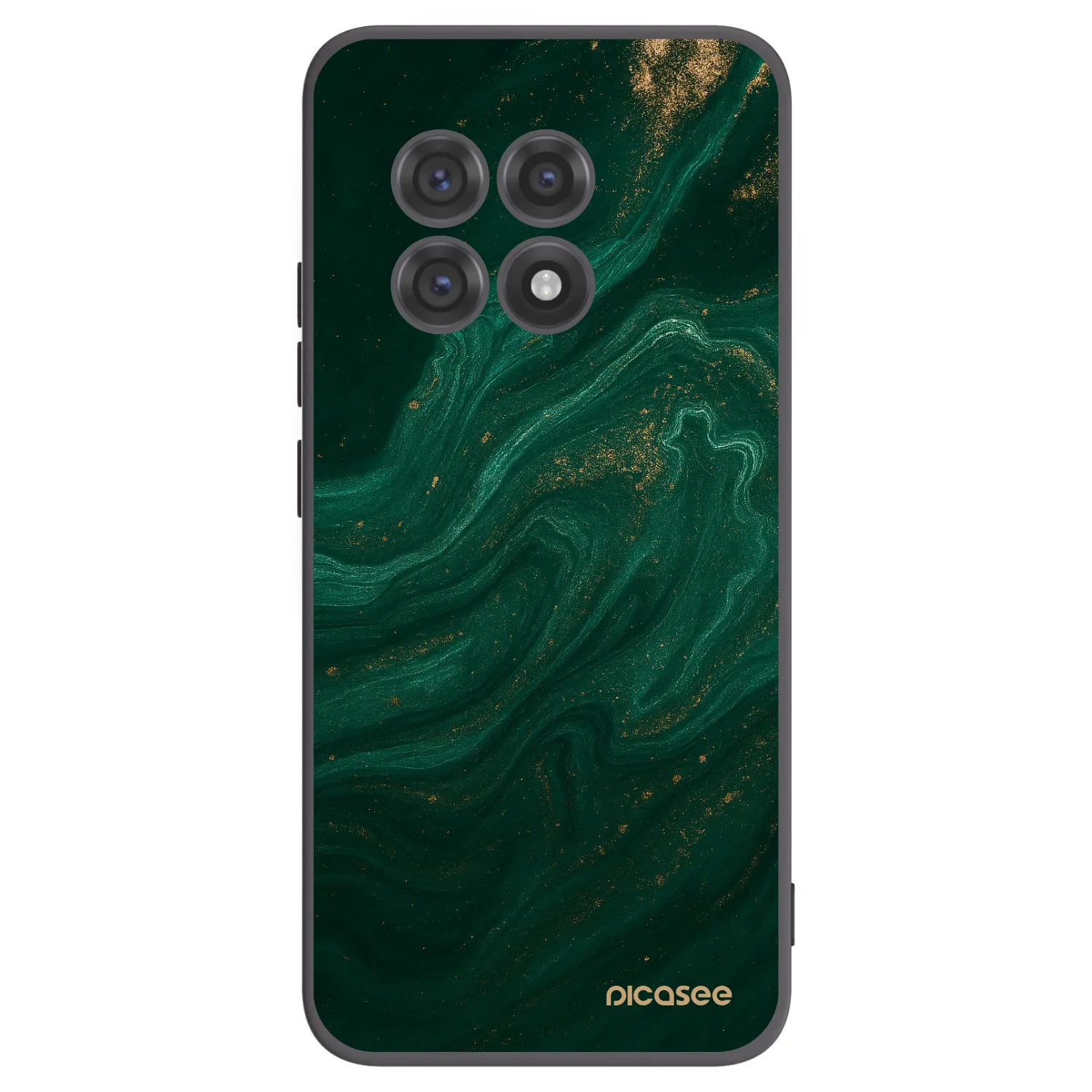 Picasee silikonowe czarne etui na OnePlus 13R 5G - Green