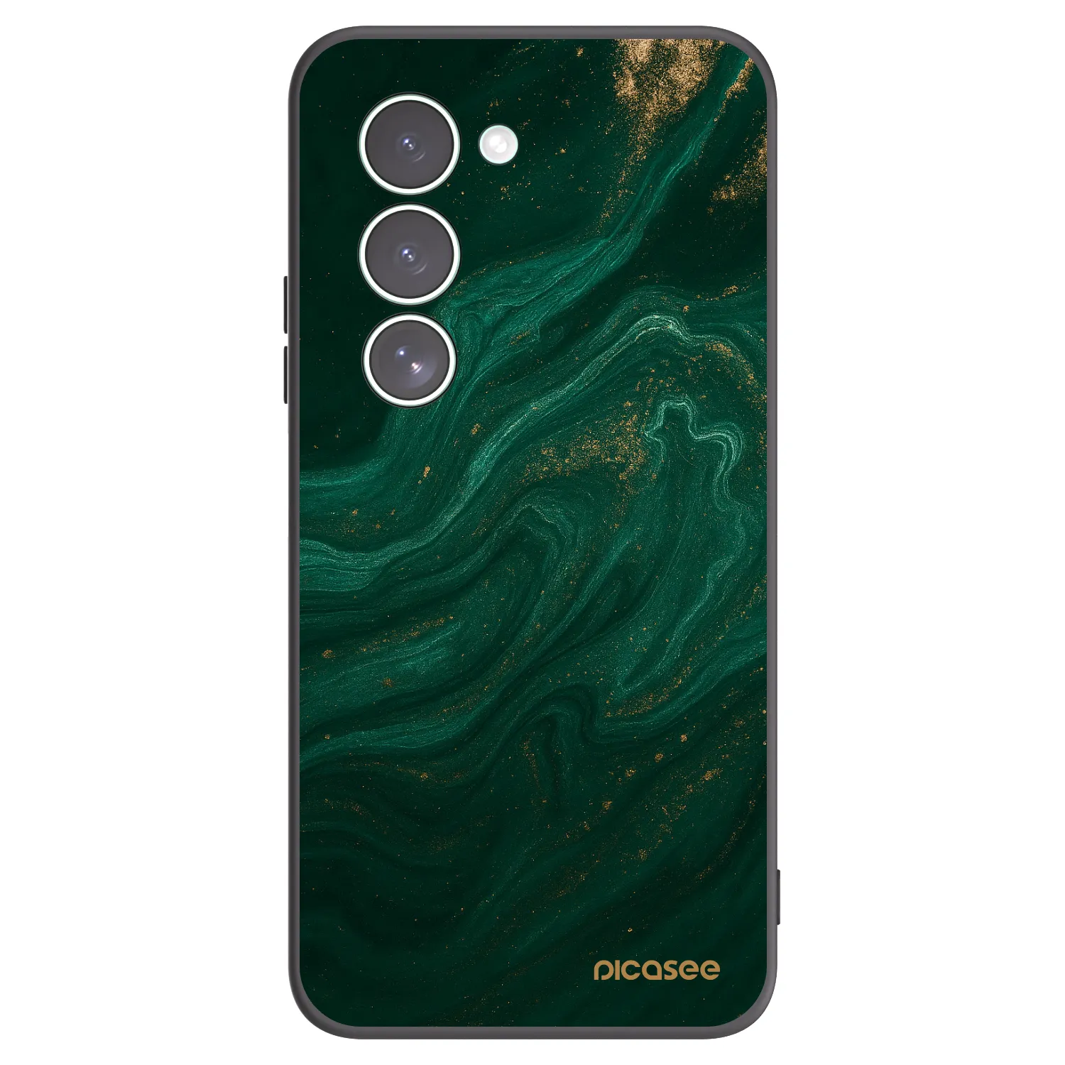 Picasee silikonowe czarne etui na Xiaomi Redmi 15 5G - Green