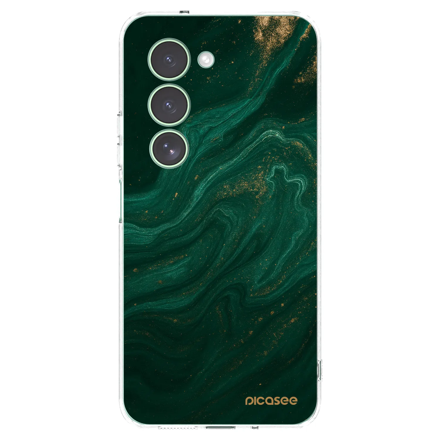 Picasee silikonowe przeźroczyste etui na Xiaomi Redmi 15 5G - Green