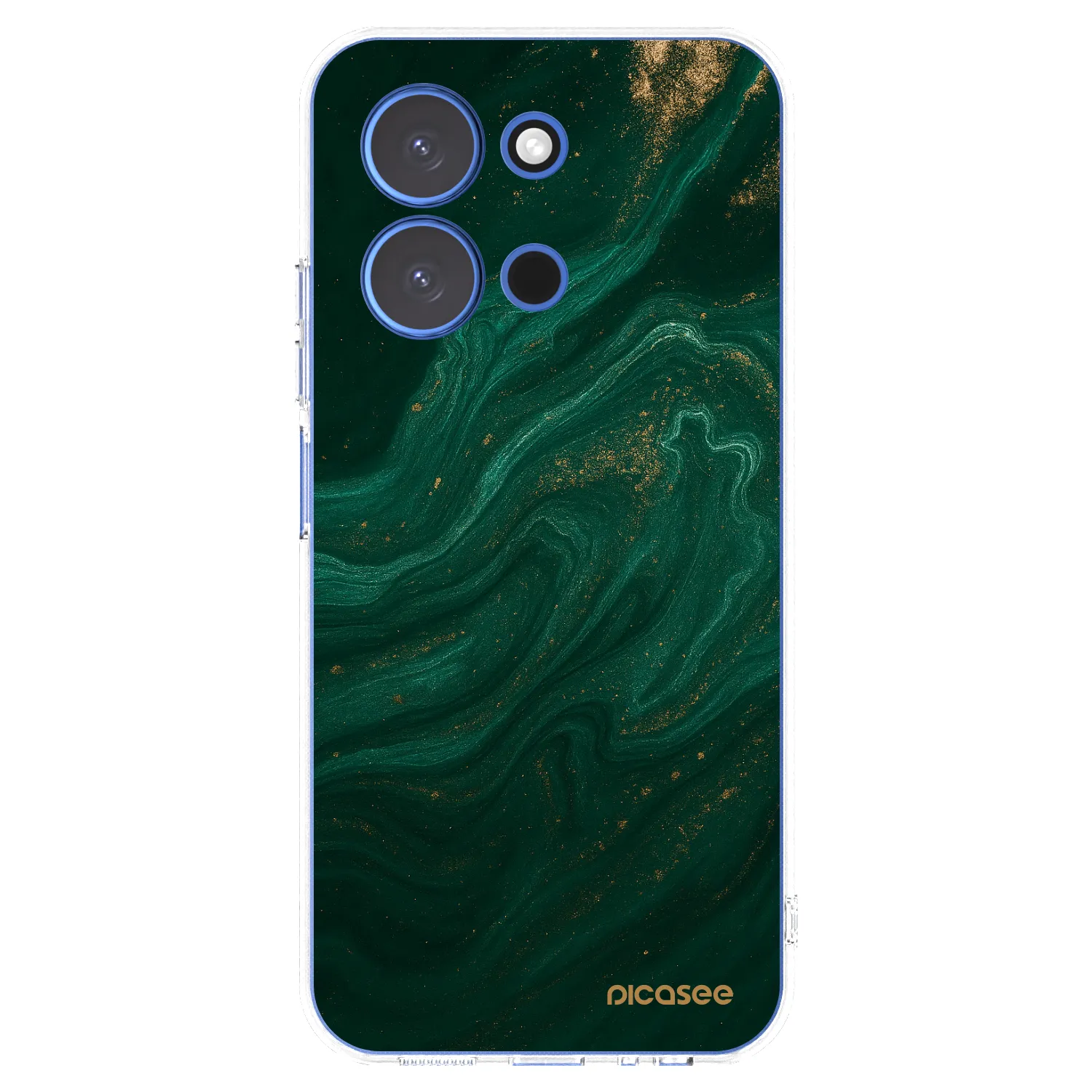 Picasee silikonowe przeźroczyste etui na Xiaomi Redmi 15C 4G - Green