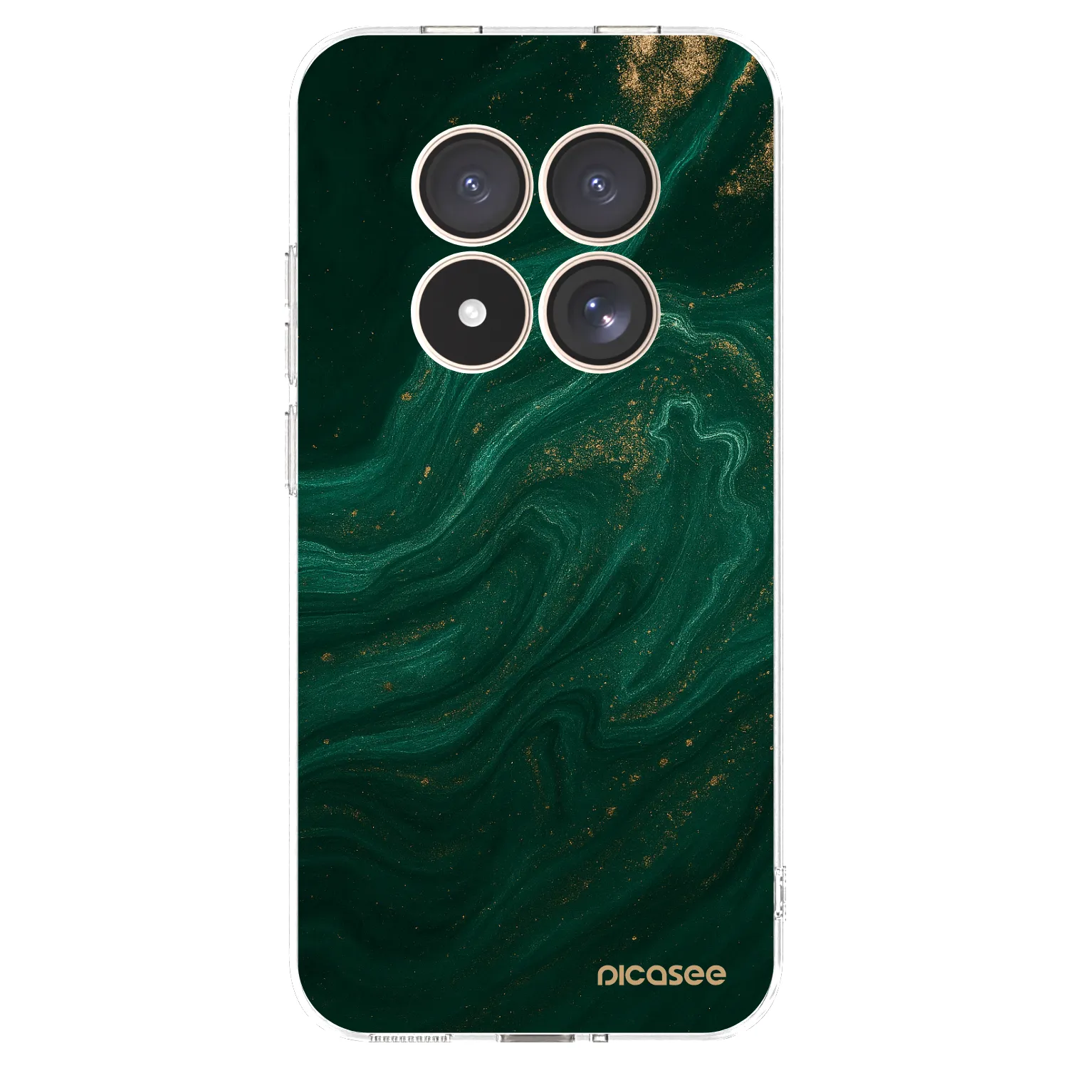 Picasee silikonowe przeźroczyste etui na Xiaomi Redmi Note 15 Pro 4G - Green