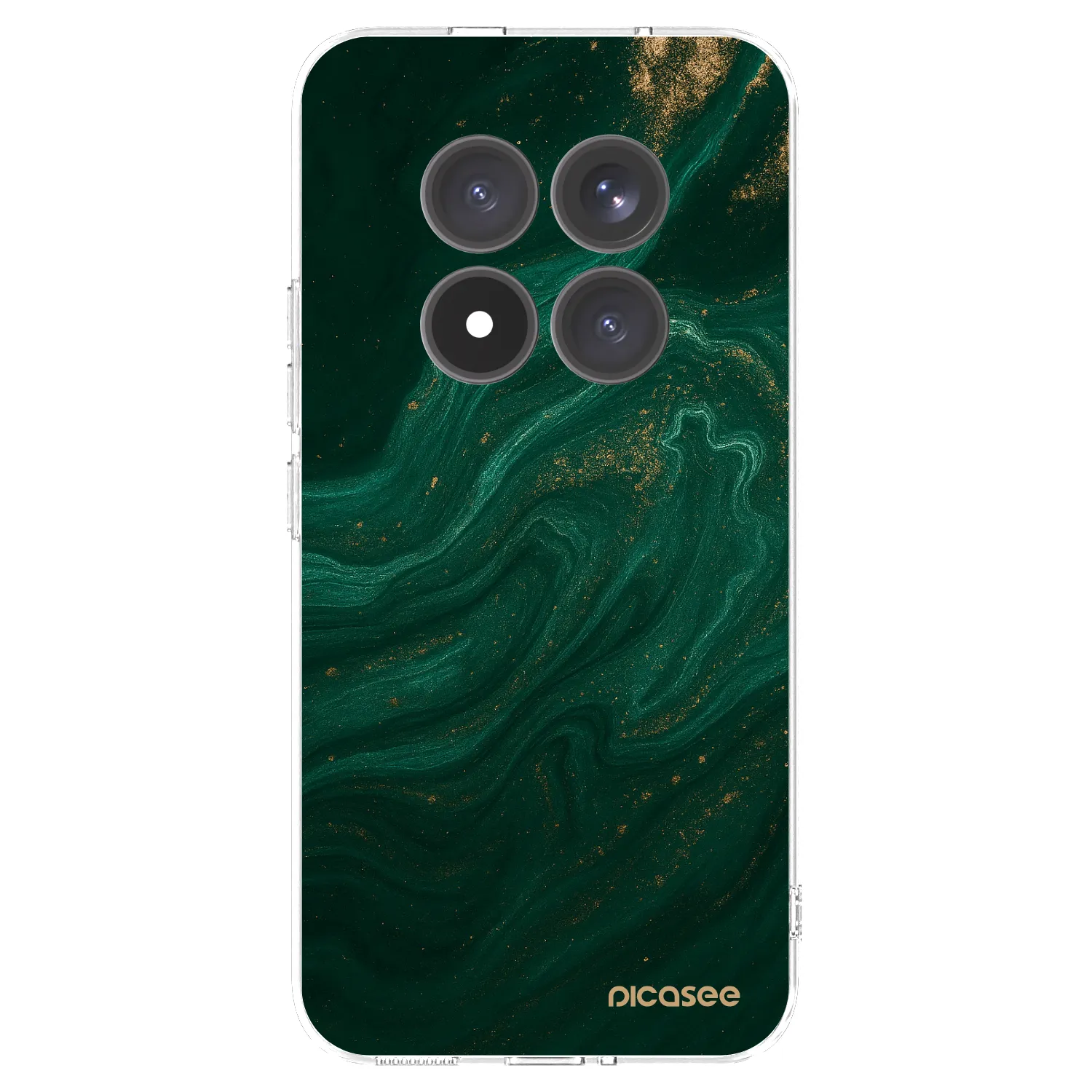Picasee silikonowe przeźroczyste etui na Xiaomi Redmi Note 15 Pro+ - Green