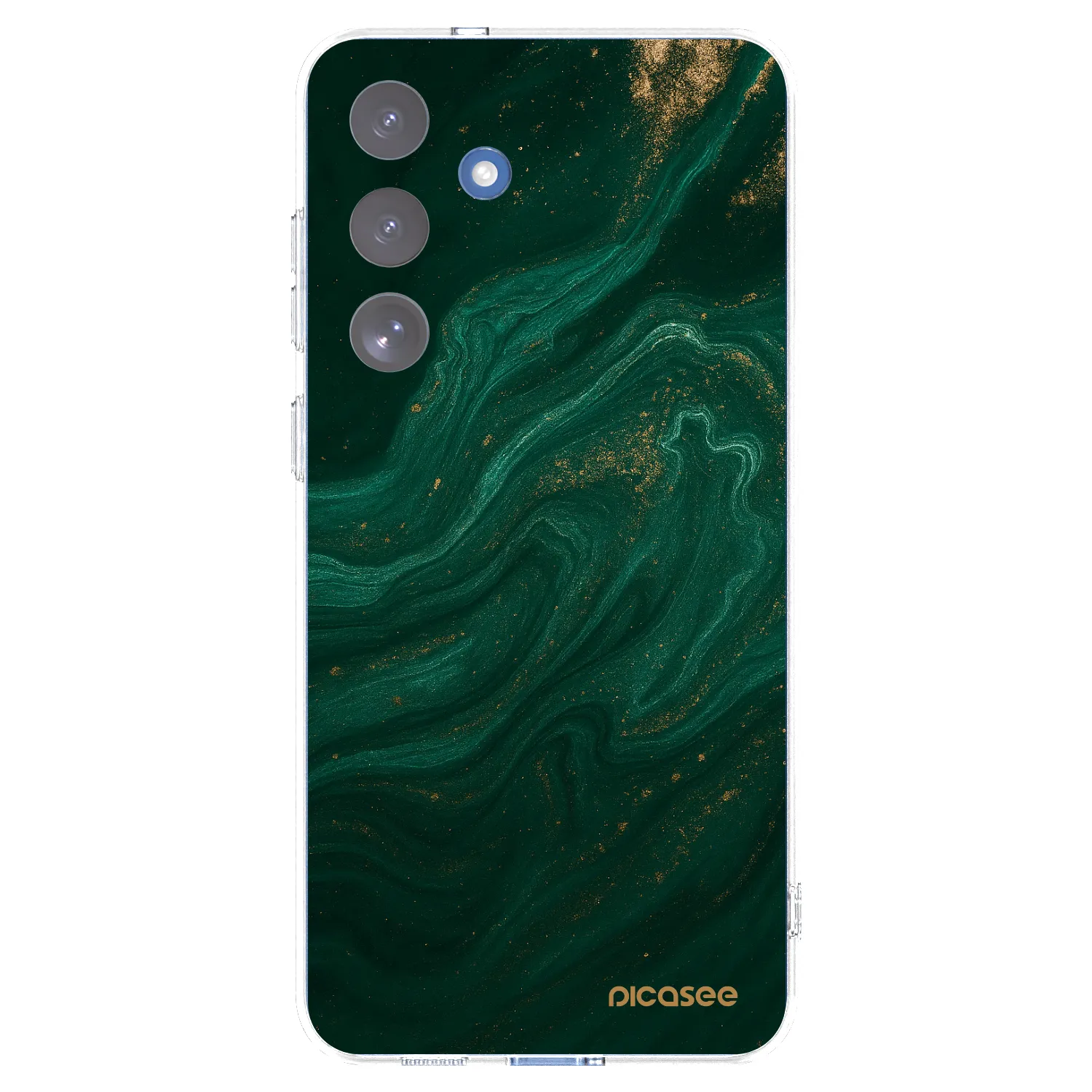Picasee silikonowe przeźroczyste etui na Samsung Galaxy S25 FE 5G - Green