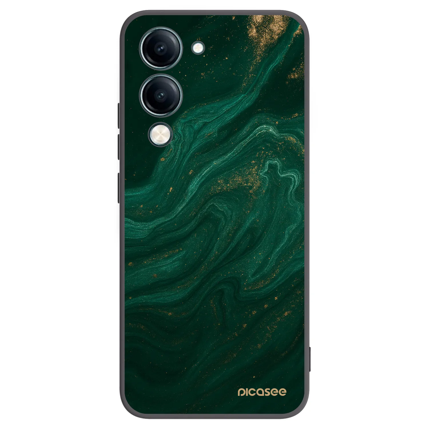 Picasee silikonowe czarne etui na Vivo Y29s 5G - Green