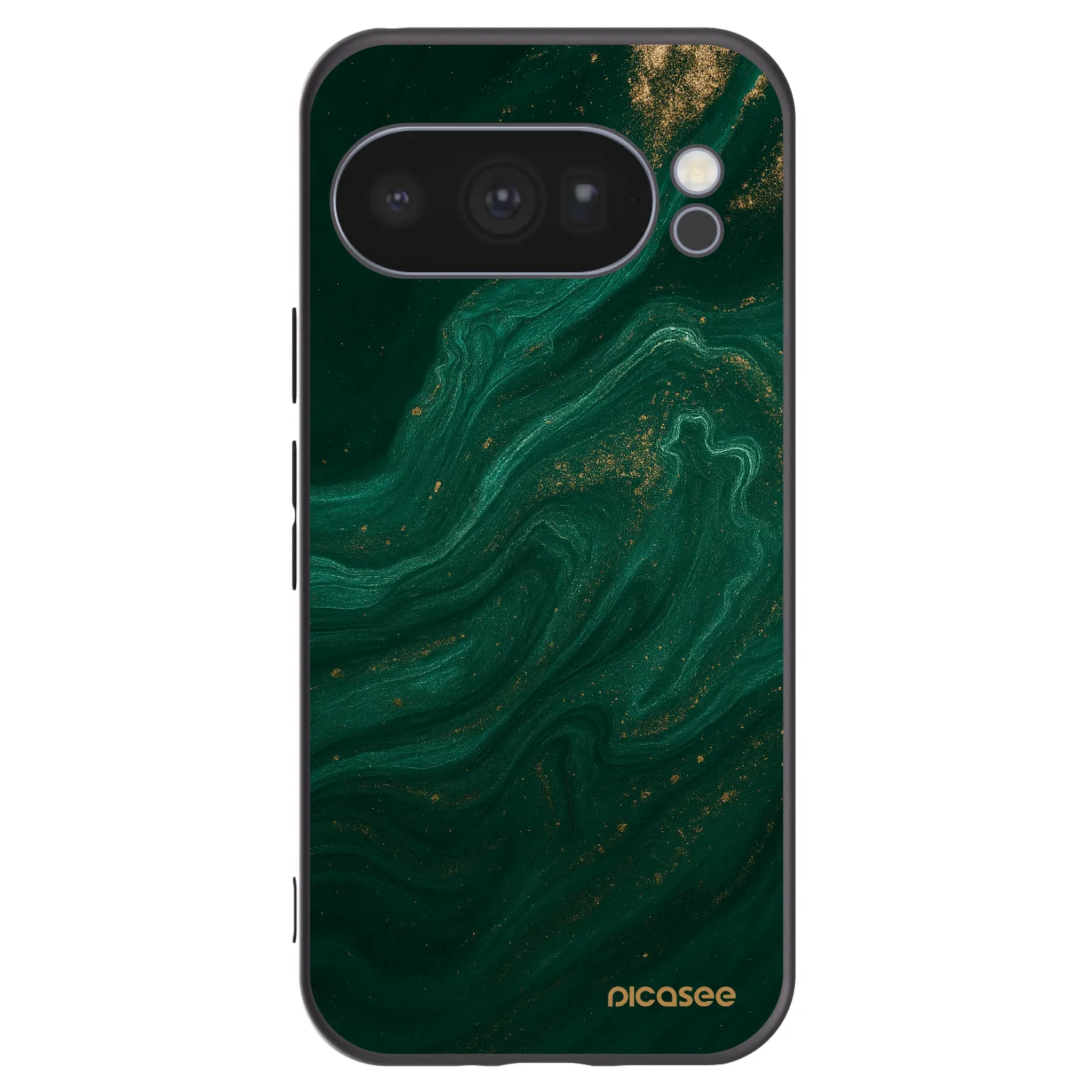 Picasee silikonowe czarne etui na Google Pixel 10 Pro - Green
