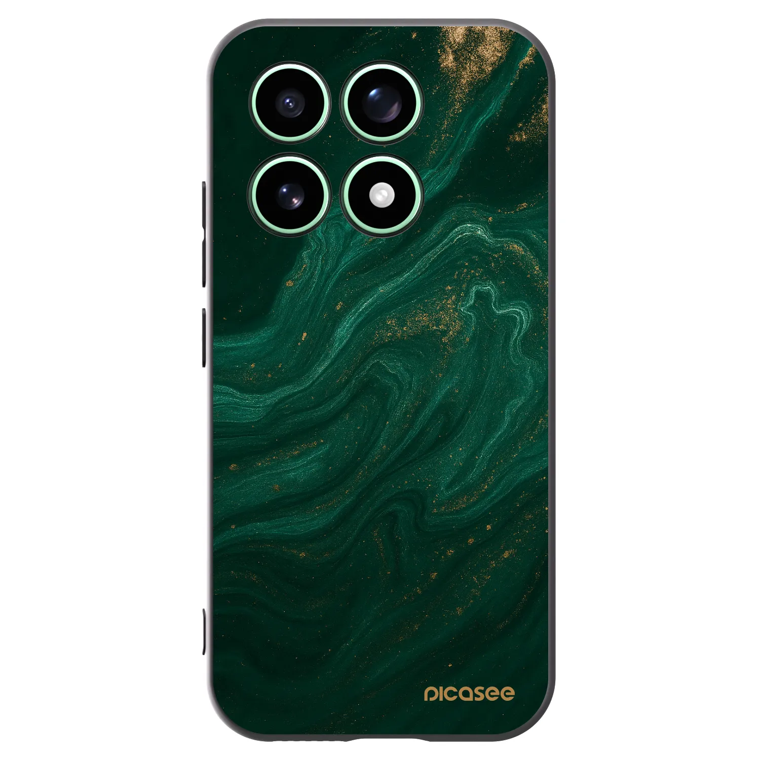 Picasee silikonowe czarne etui na Xiaomi 17 - Green