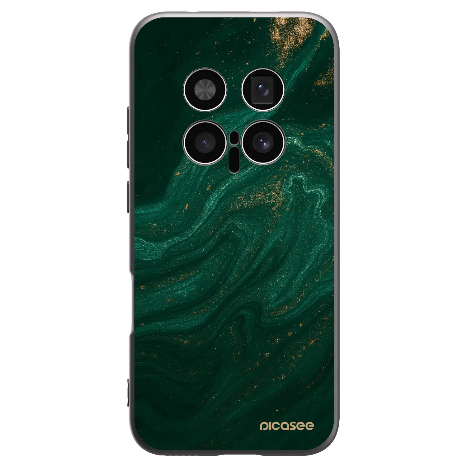 Picasee silikonowe czarne etui na Honor Magic8 Pro 5G - Green