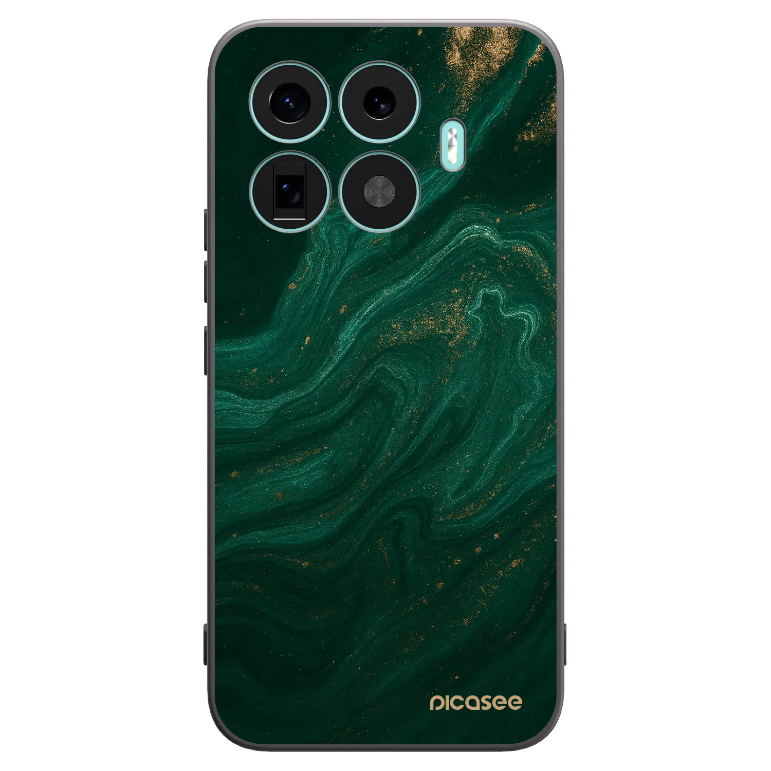 Picasee silikonowe czarne etui na Xiaomi 17T Pro - Green