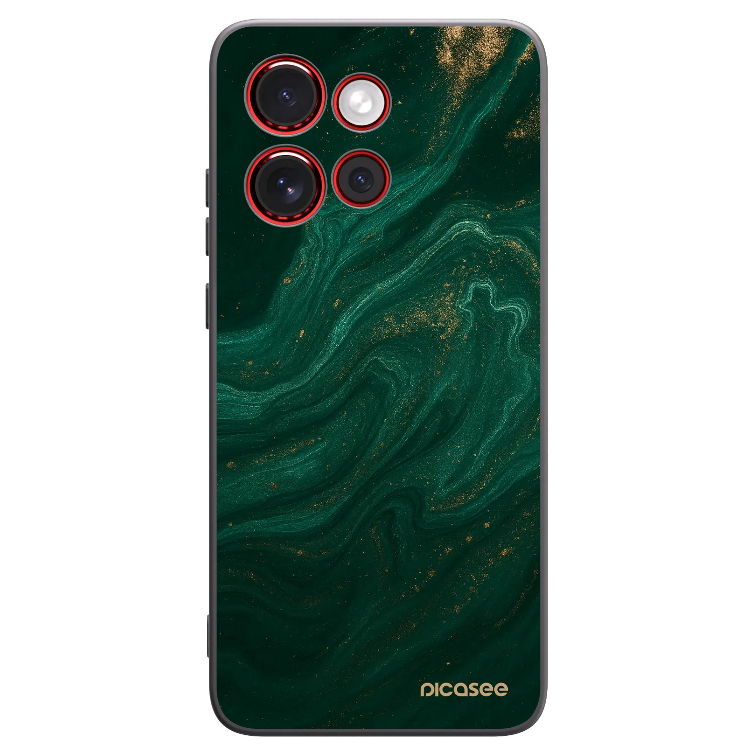 Picasee silikonowe czarne etui na Motorola Edge 60 Neo 5G - Green