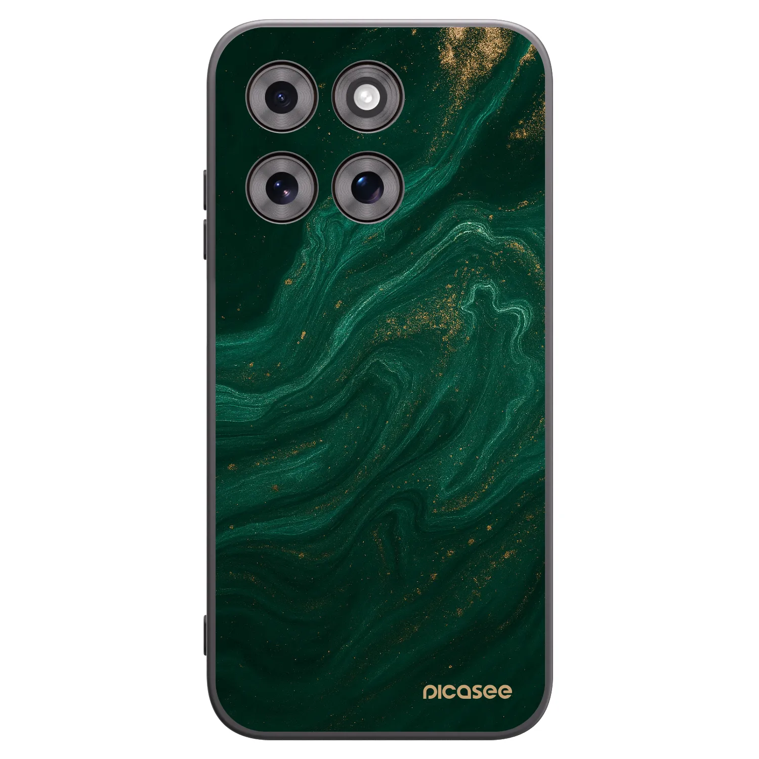 Picasee silikonowe czarne etui na Motorola Moto G77 - Green