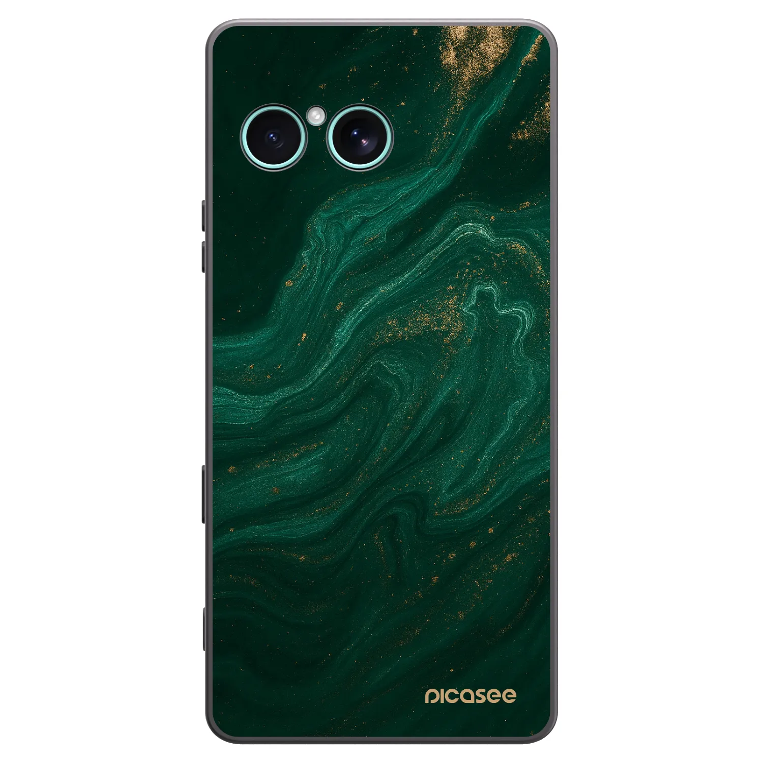 Picasee silikonowe czarne etui na Sony Xperia 10 VII - Green
