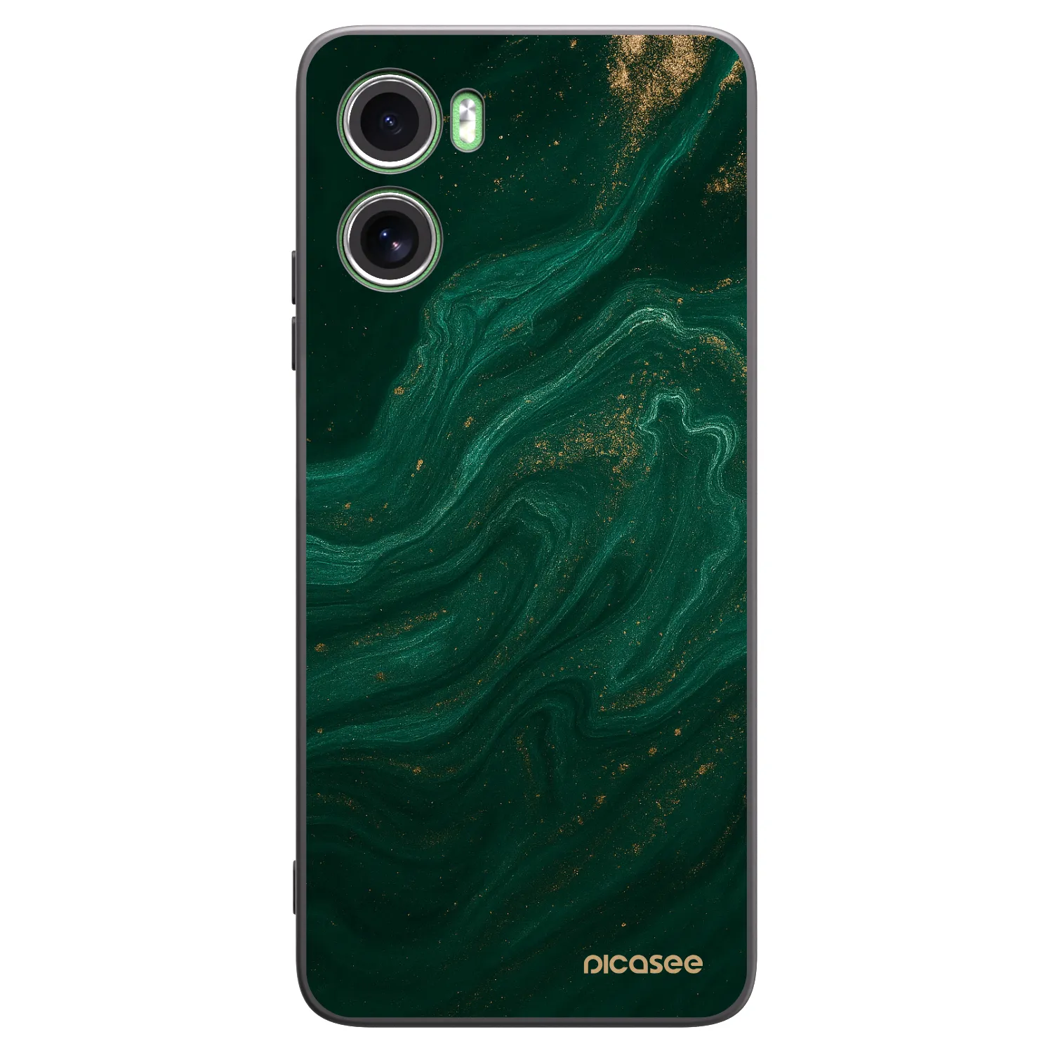 Picasee silikonowe czarne etui na Motorola Moto G06 - Green