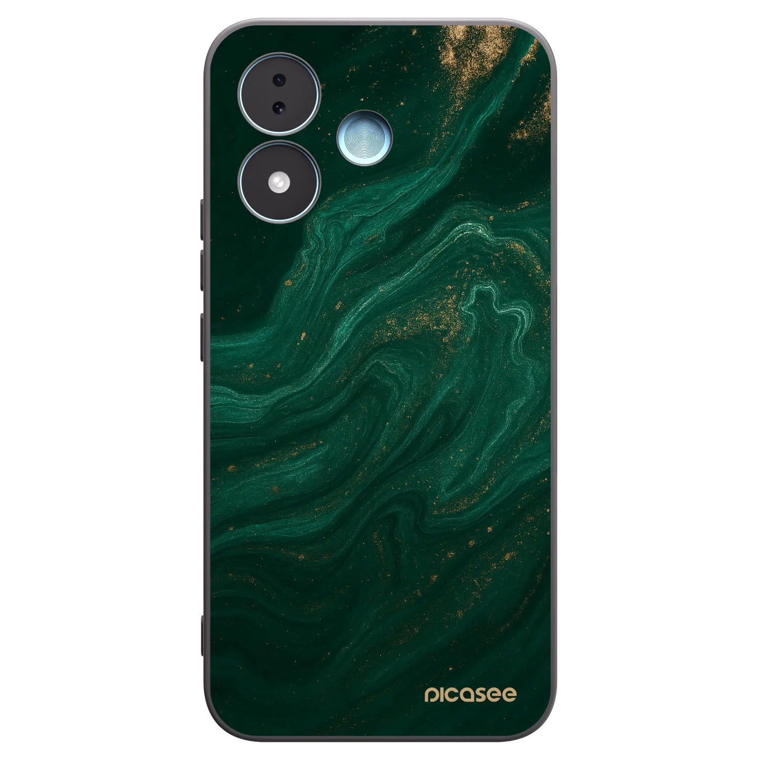 Picasee silikonowe czarne etui na Xiaomi Redmi Note 17 5G - Green