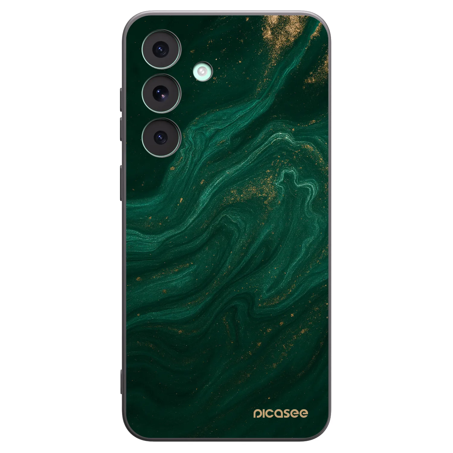 Picasee silikonowe czarne etui na Samsung Galaxy S26 FE - Green
