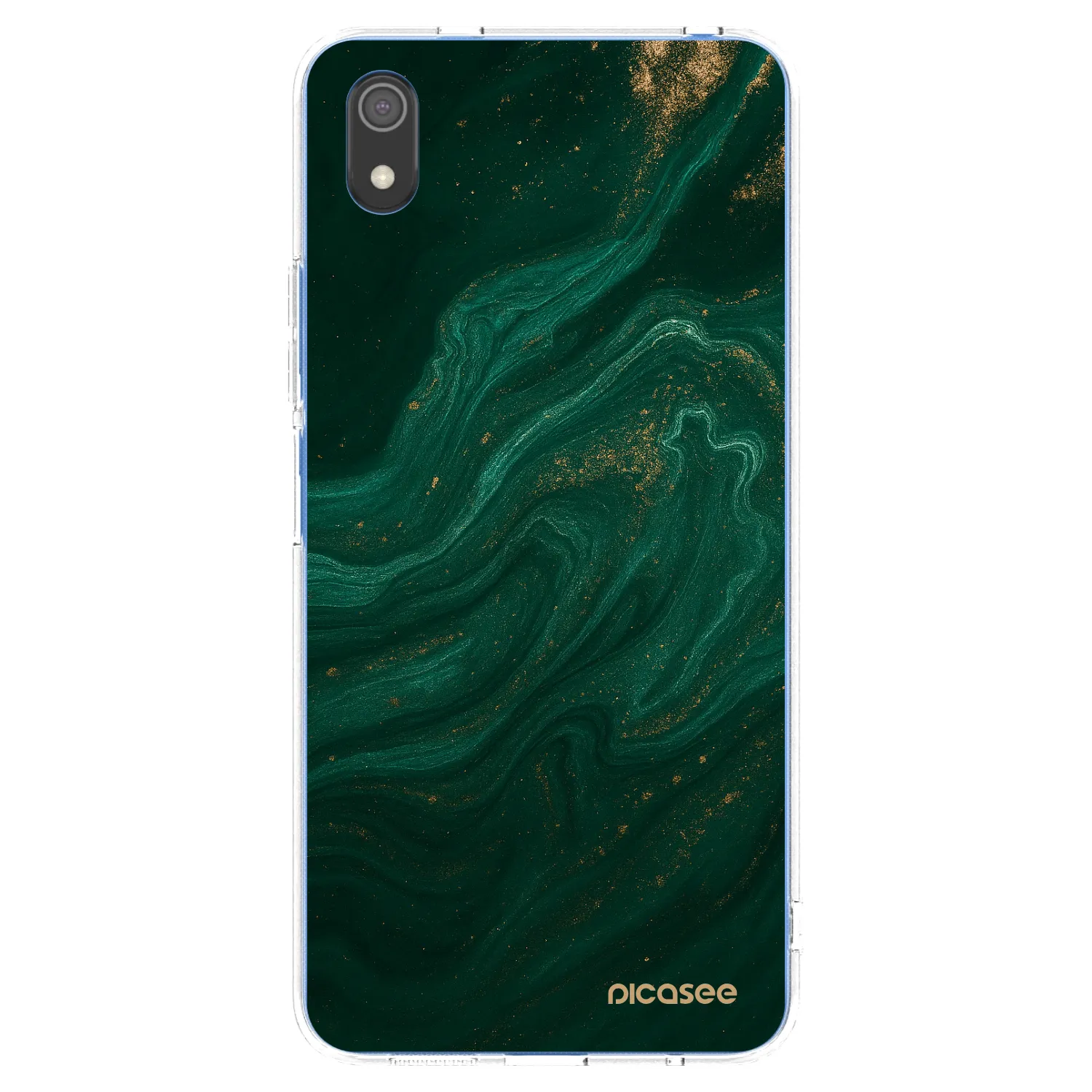 Picasee silikonowe przeźroczyste etui na Xiaomi Redmi 7A - Green