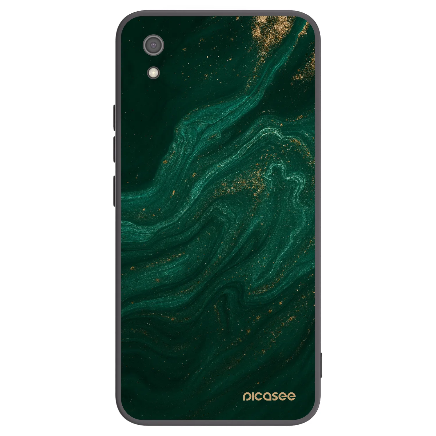 Picasee silikonowe czarne etui na Xiaomi Redmi 7A - Green
