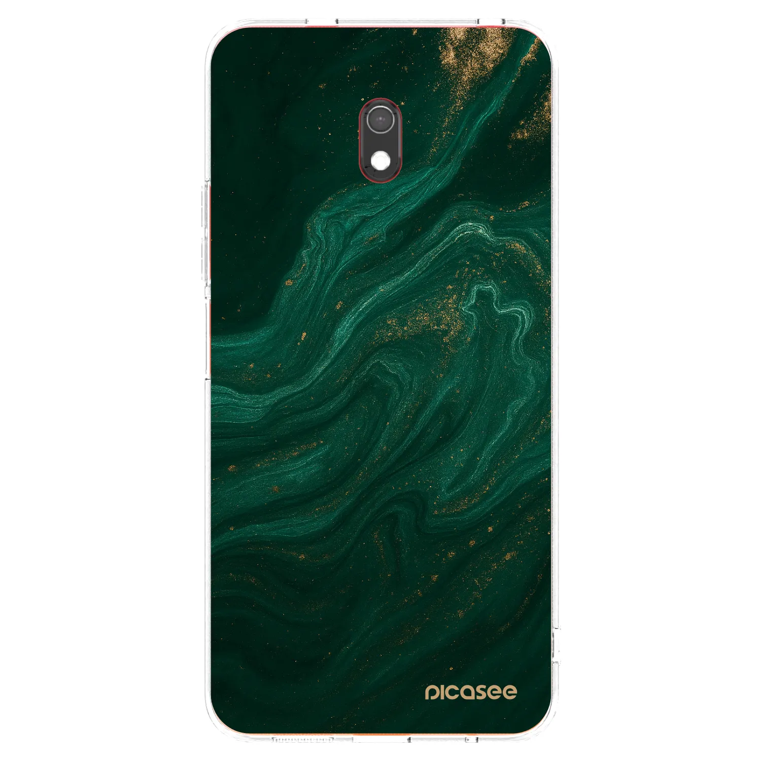 Picasee silikonowe przeźroczyste etui na Xiaomi Redmi 8A - Green