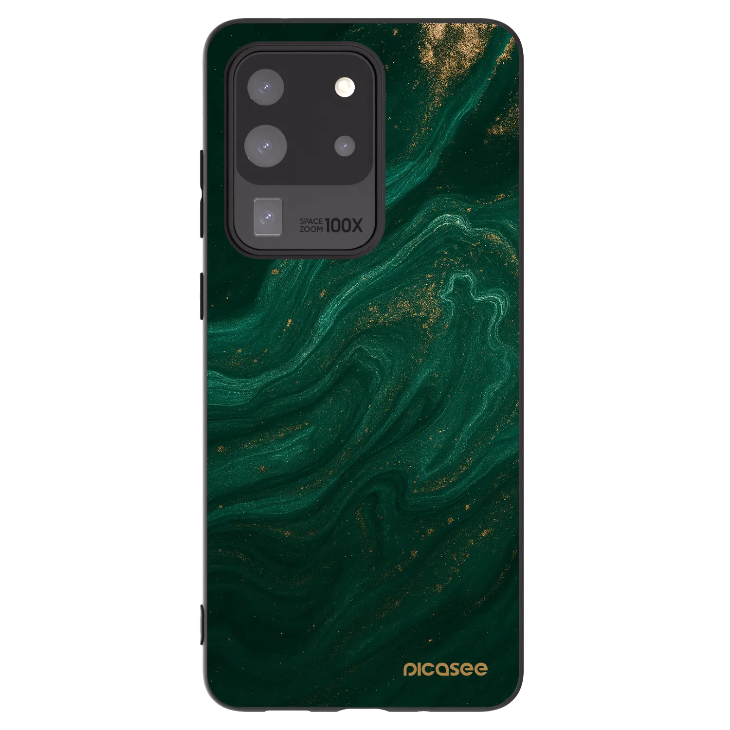 Picasee silikonowe czarne etui na Samsung Galaxy S20 Ultra 5G G988F - Green