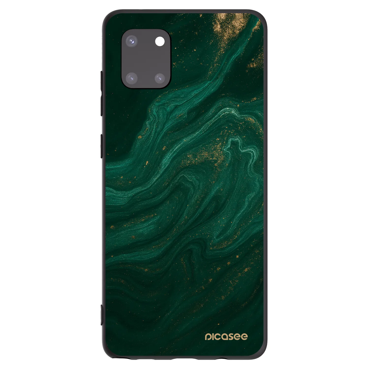 Picasee silikonowe czarne etui na Samsung Galaxy Note 10 Lite N770F - Green