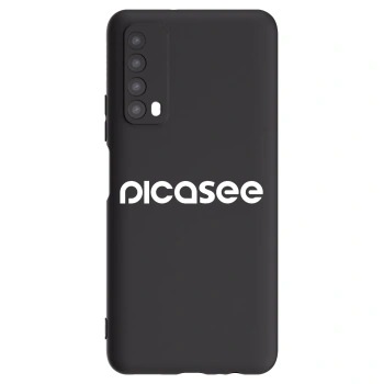 Picasee silikonowe czarne etui na Huawei P Smart 2021 - Picasee - new logo - white